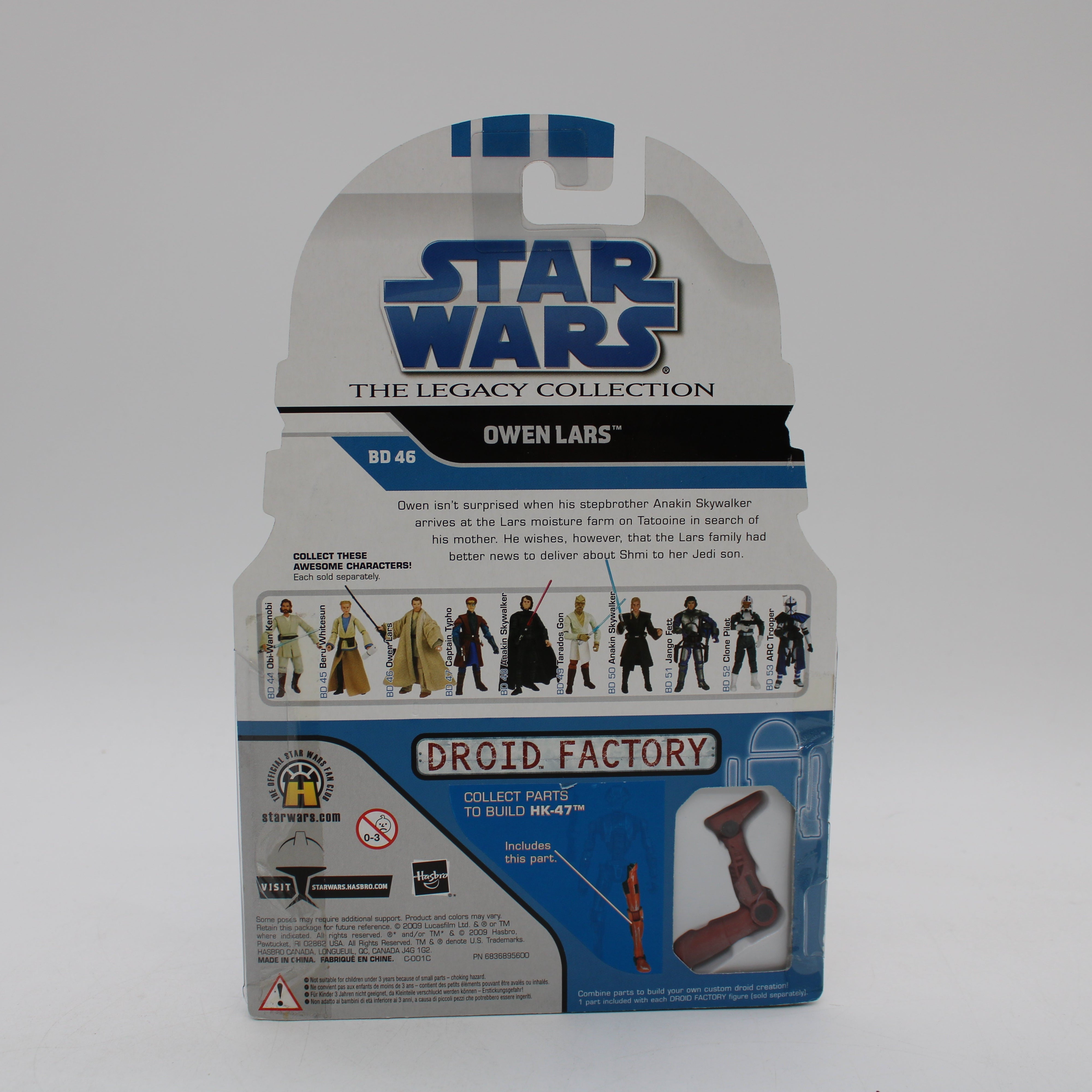 Owen Lars Star Wars the Legacy Collection Action Figure (Build A Droid HK-47)