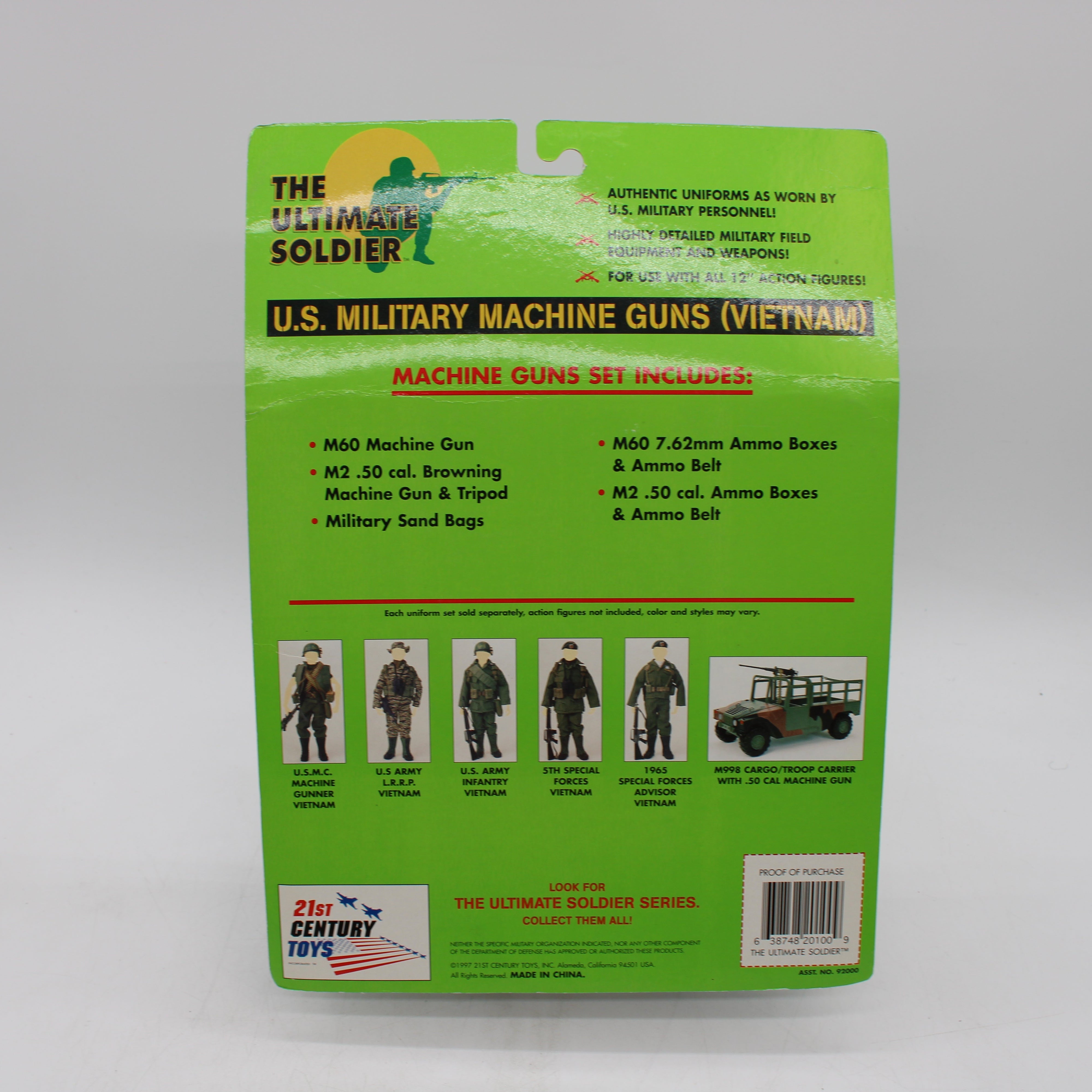 U.S. Military Machine Guns (Vietnam) The Ultimate Soldier Action Figure Accessories