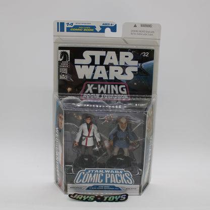 Wedge Antilles & Borsk Fey'lya Star Wars Comic Packs X-Wing Rogue Squadron #32 Action Figures