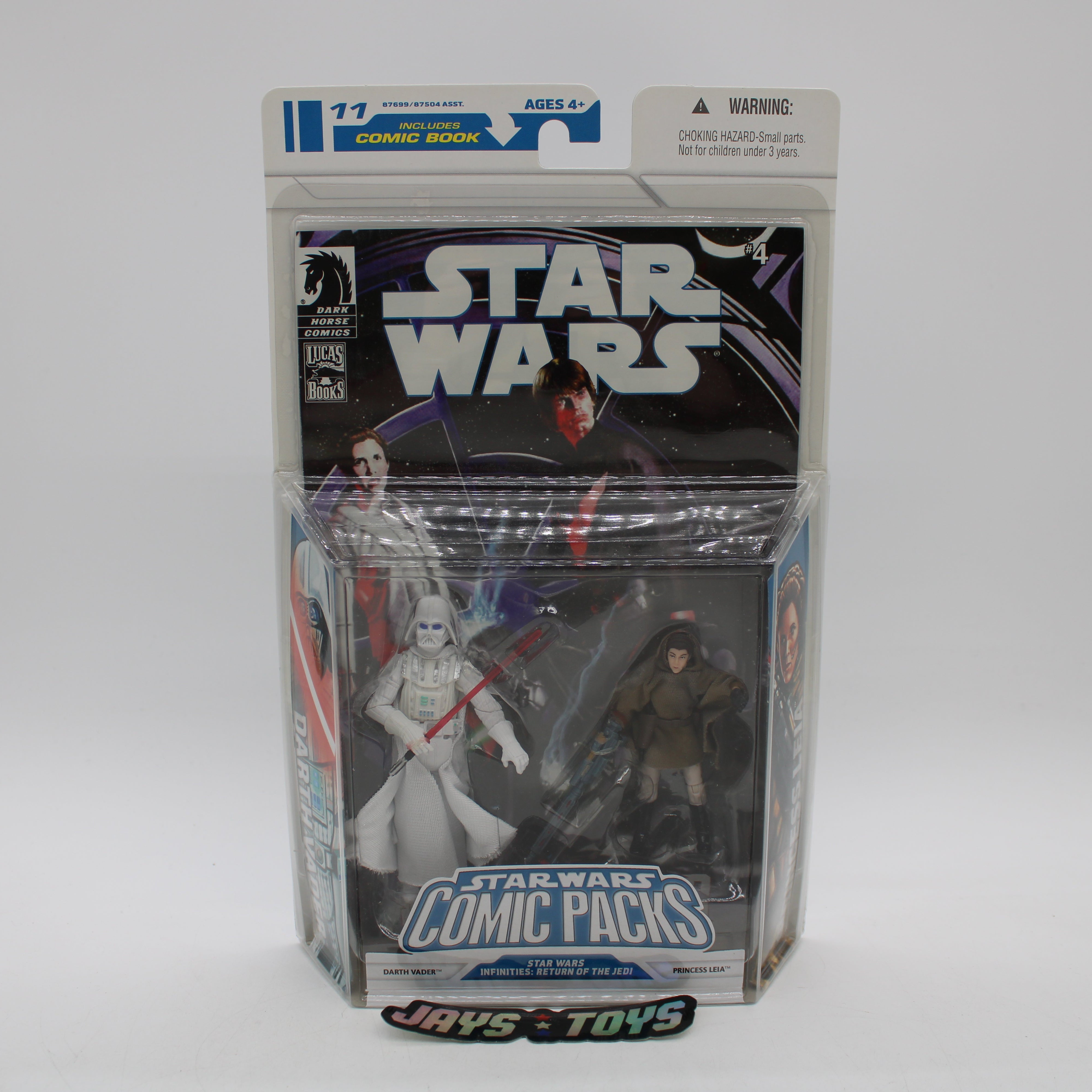 Darth Vader & Princess Leia Star Wars Comic Packs Infinities: Return of the Jedi #4 Action Figures