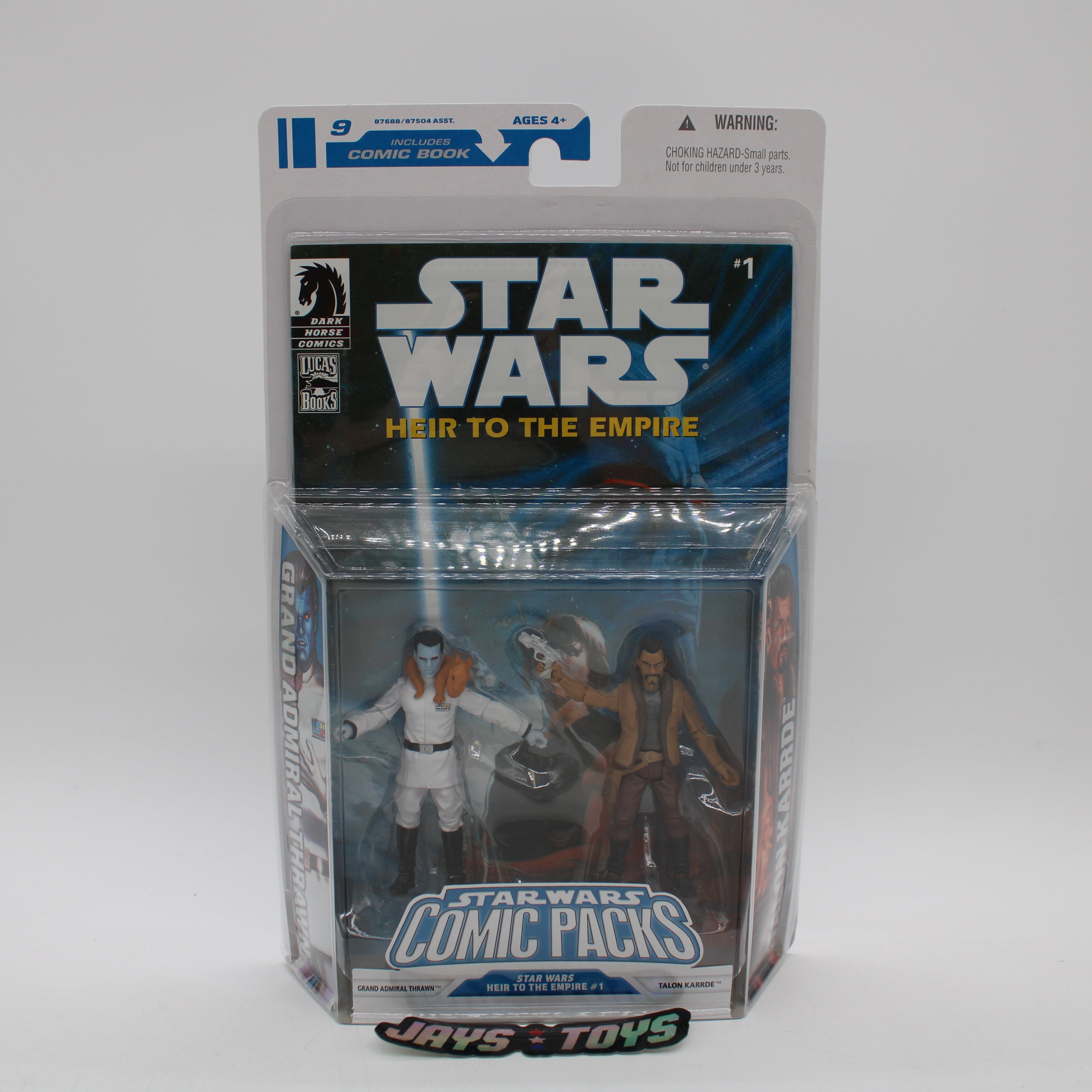 Grand Admiral Thrawn & Talon Karrde Star Wars Comic Packs Heir to the Empire #1 Action Figures