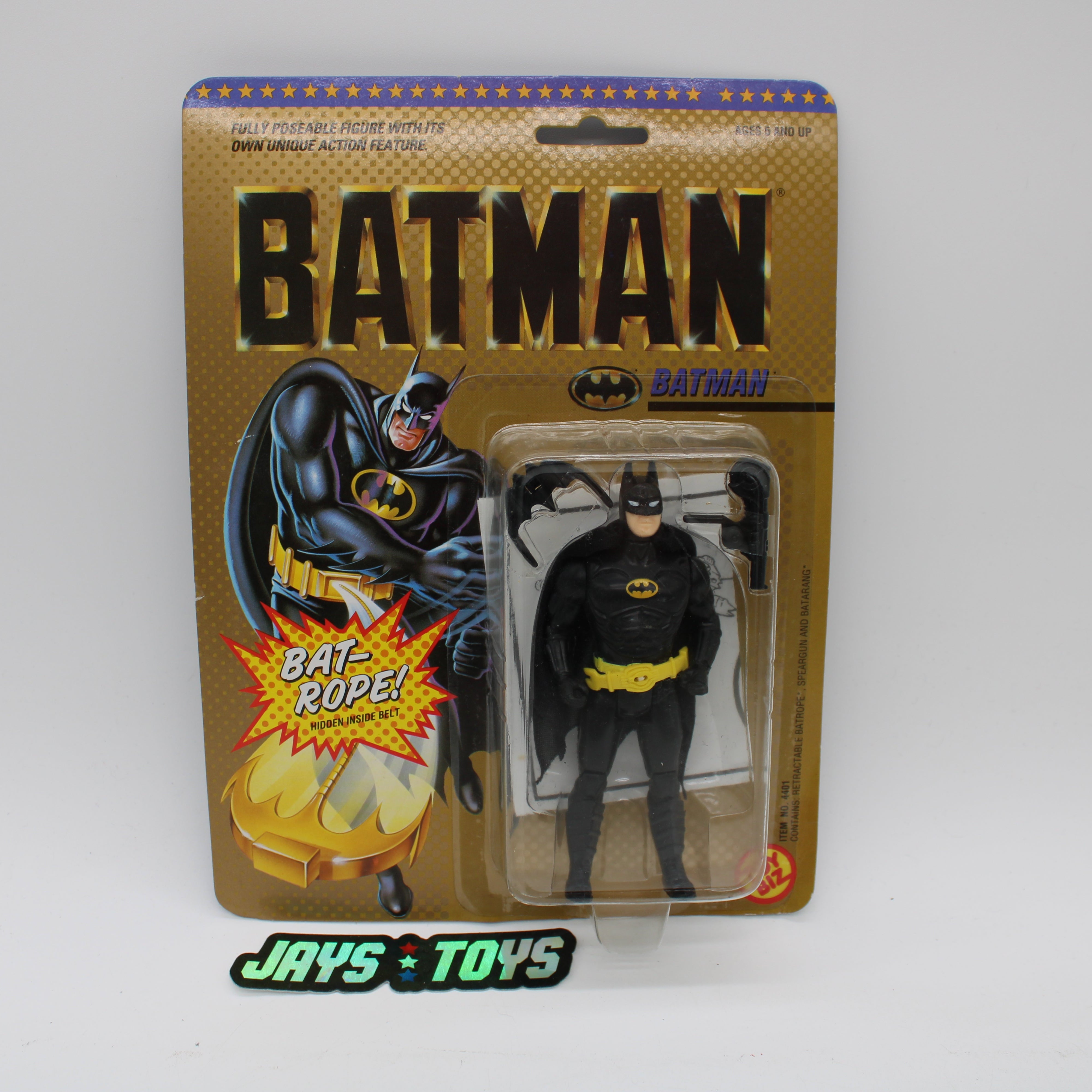 Batman with Bat-Rope Round Face Version 1989 Film Action Figure