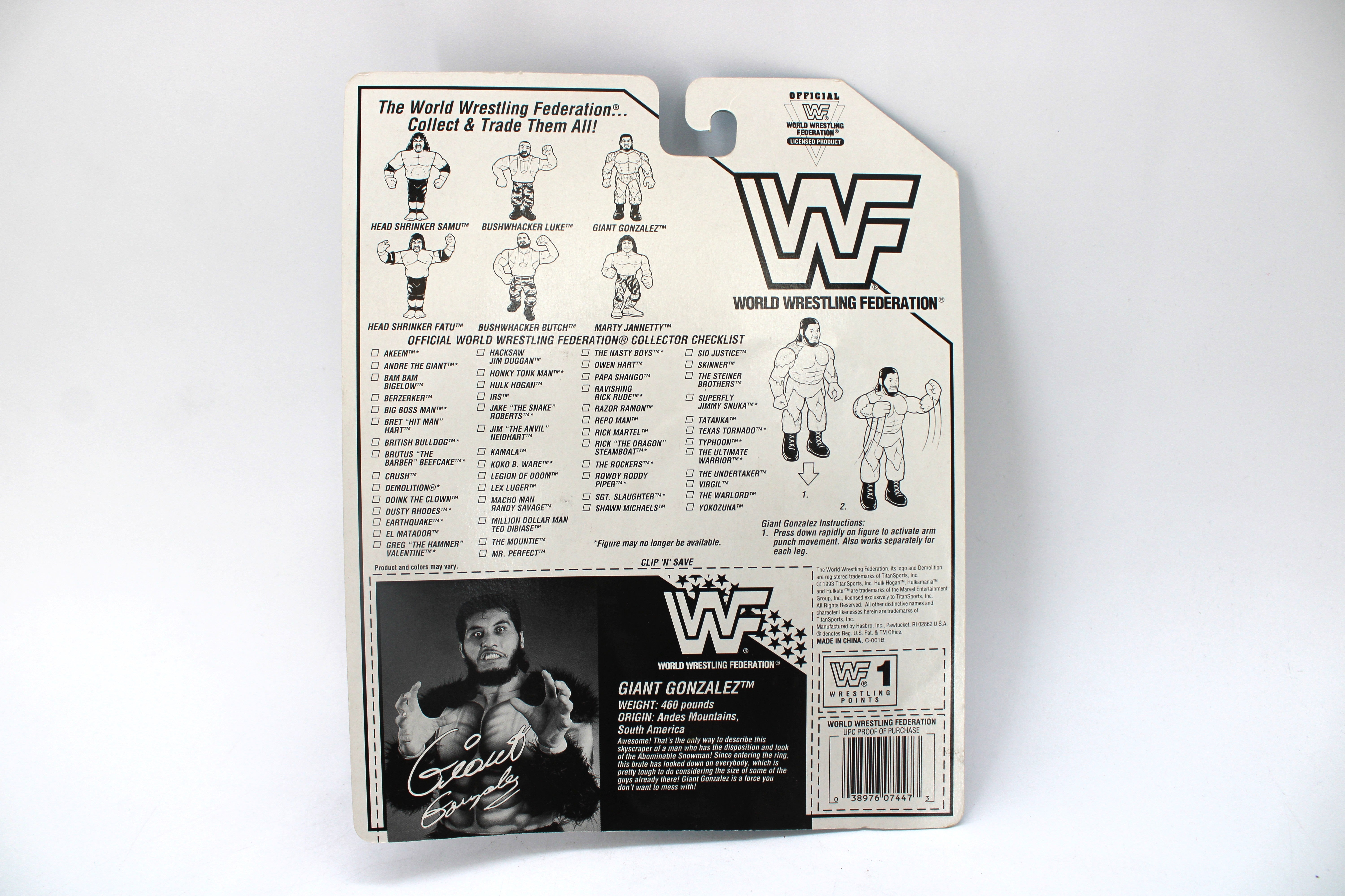 Giant Gonzalez WWF 5-Inch Action Figure – Jay's Toys And Games