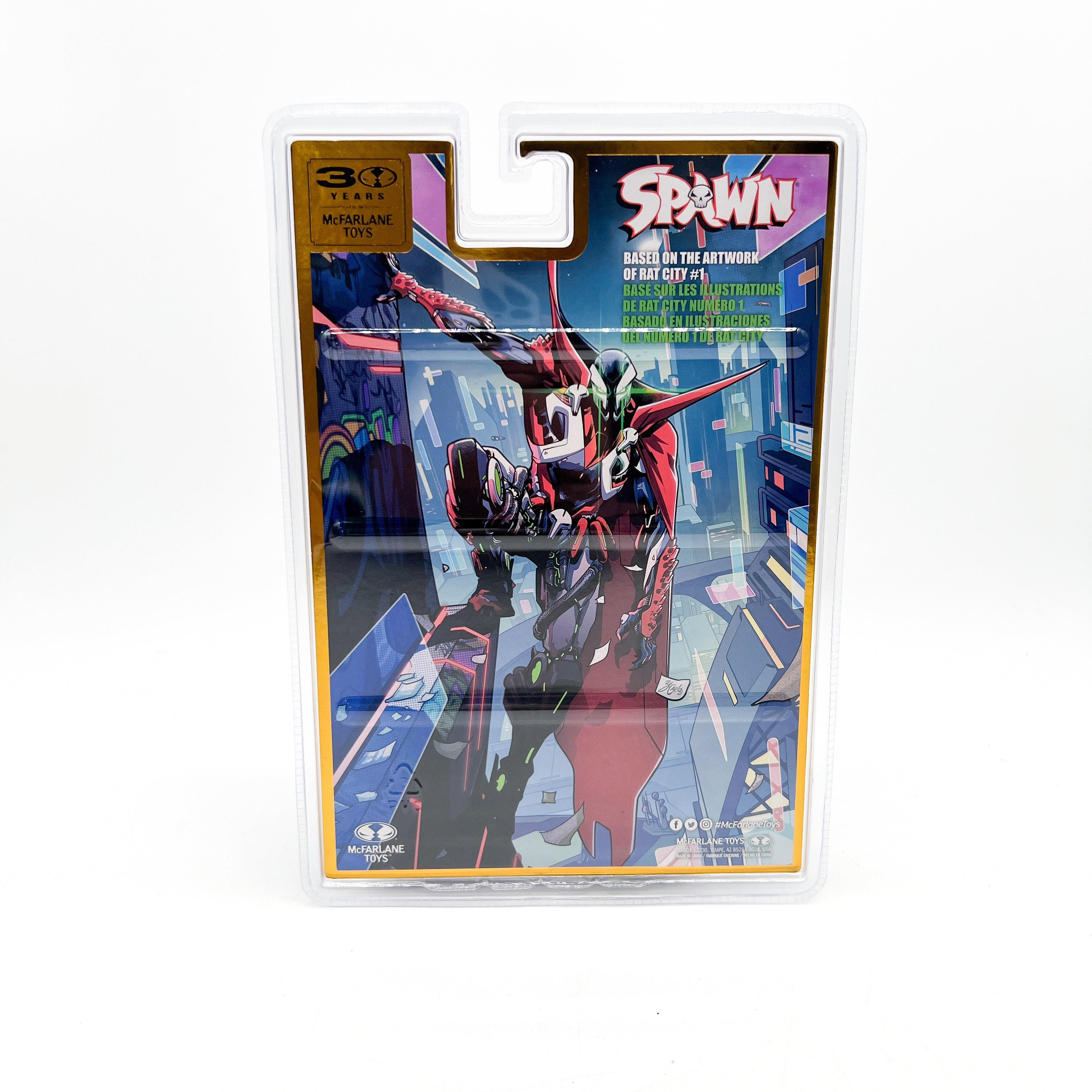 Spawn The Deviant (Rat City) Action Figure (Red Platinum Edition)