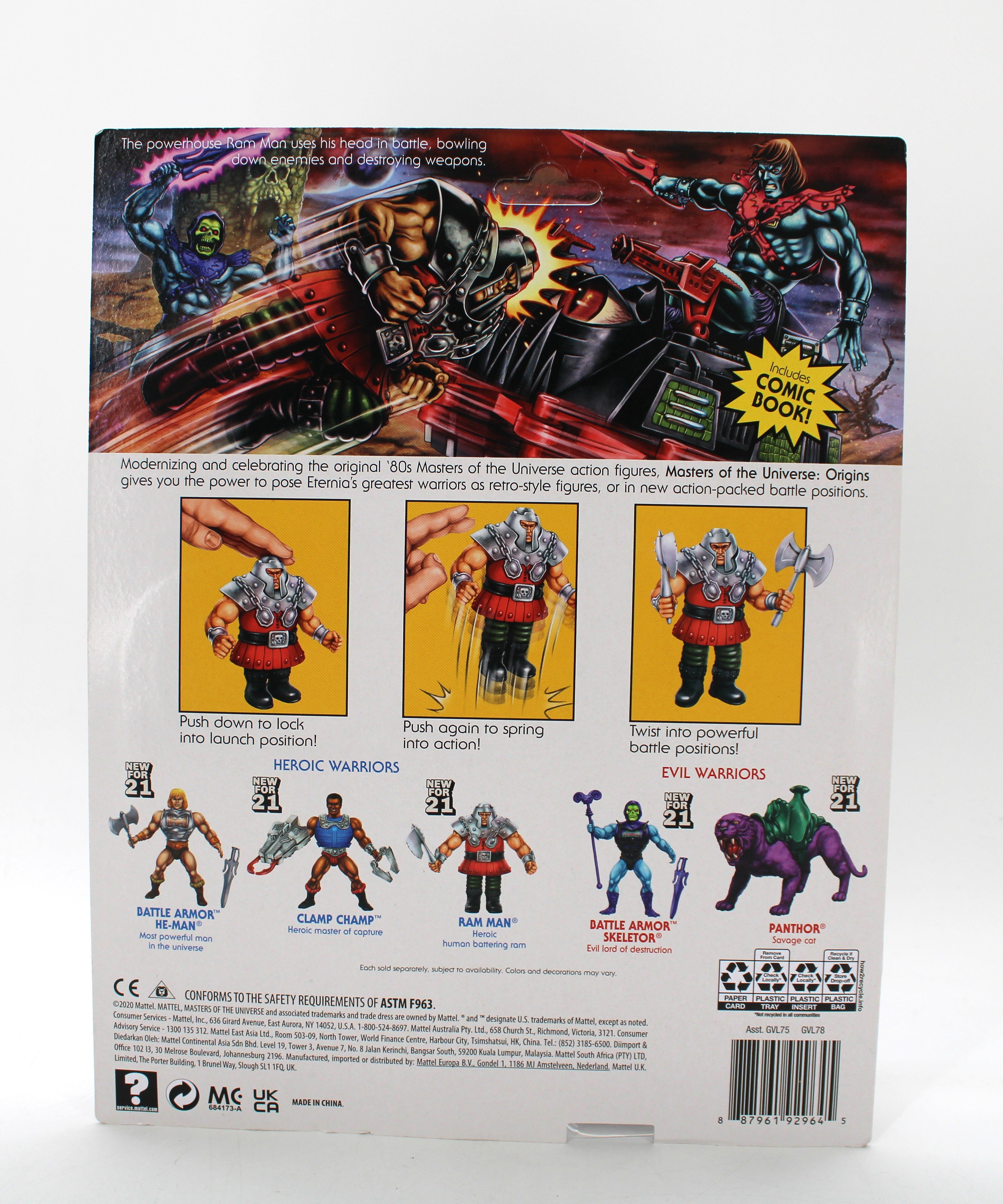 Masters of the Universe Origins Ram Man Action Figure (2020)