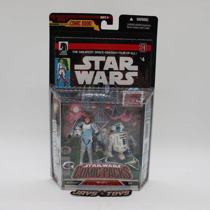 Luke Skywalker & R2-D2 Star Wars #4 Comic Packs Action Figure