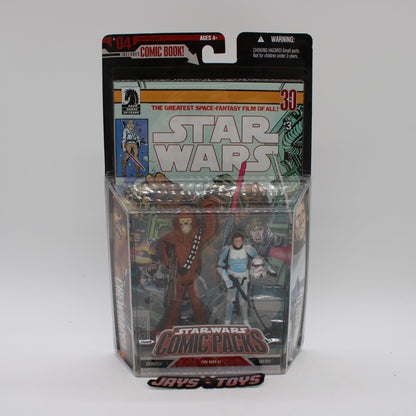 Chewbacca & Han Solo Star Wars #3 Comic Packs Action Figure