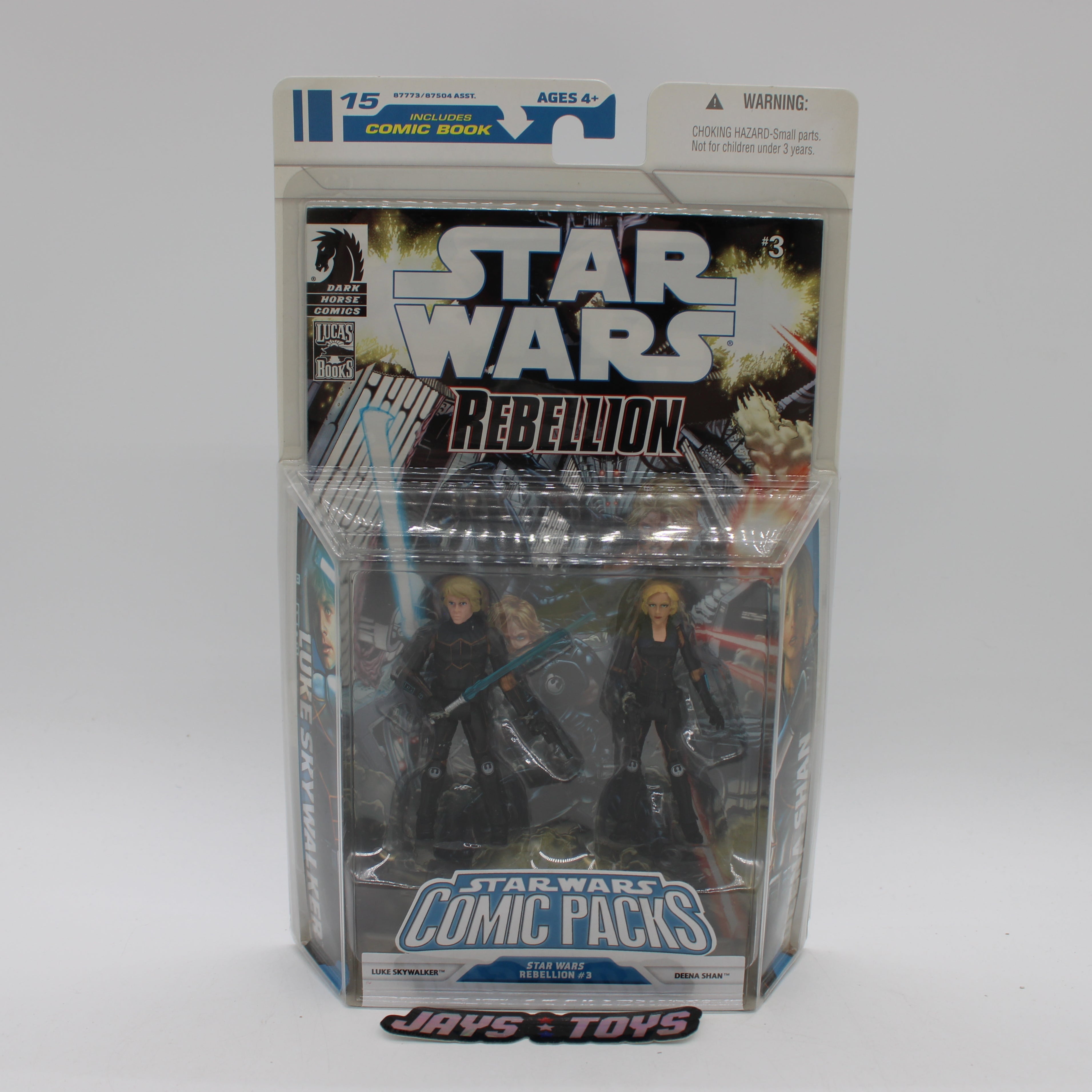 Luke Skywalker & Deena Shan Star Wars Rebellion #3 Comic Packs Action Figure