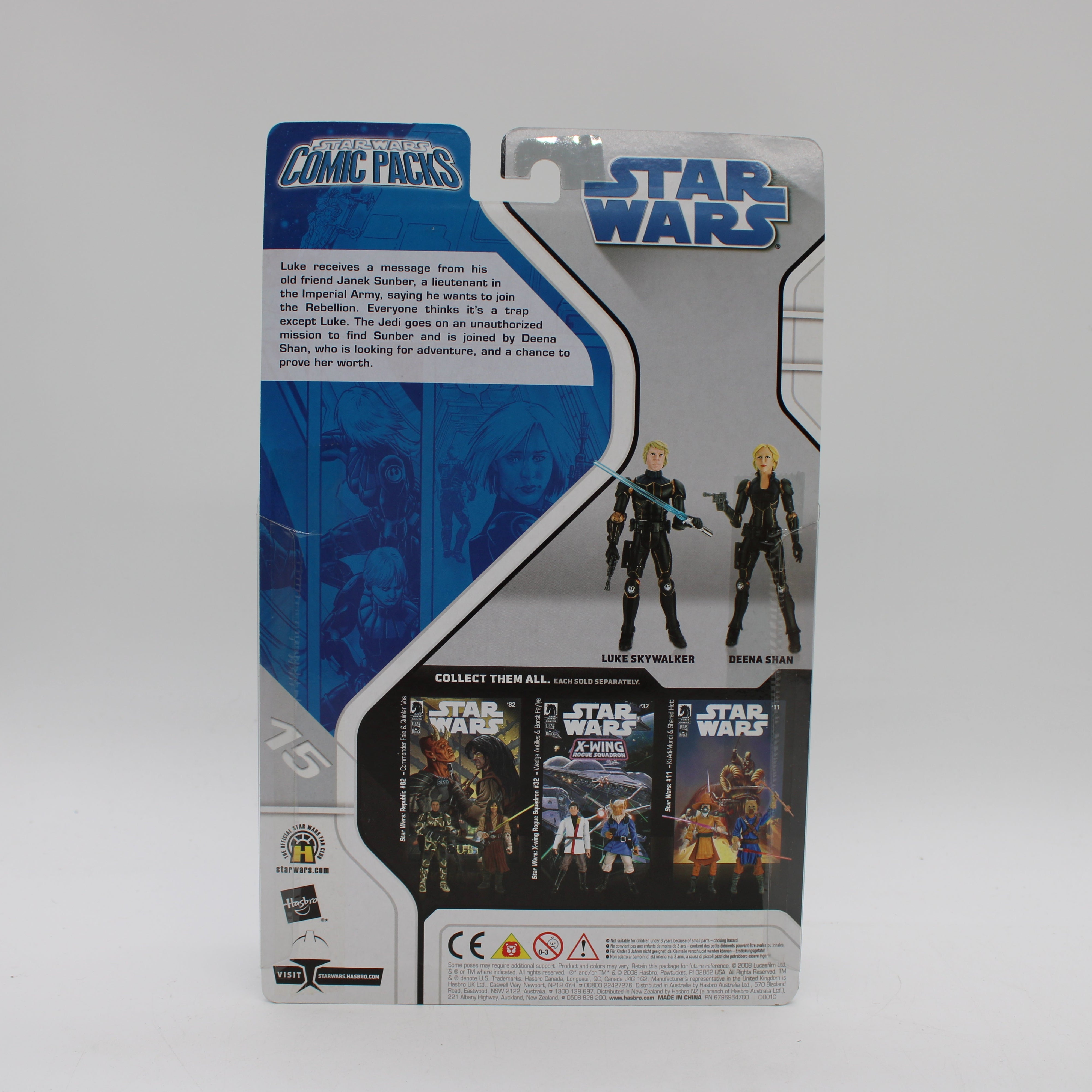 Luke Skywalker & Deena Shan Star Wars Rebellion #3 Comic Packs Action Figure