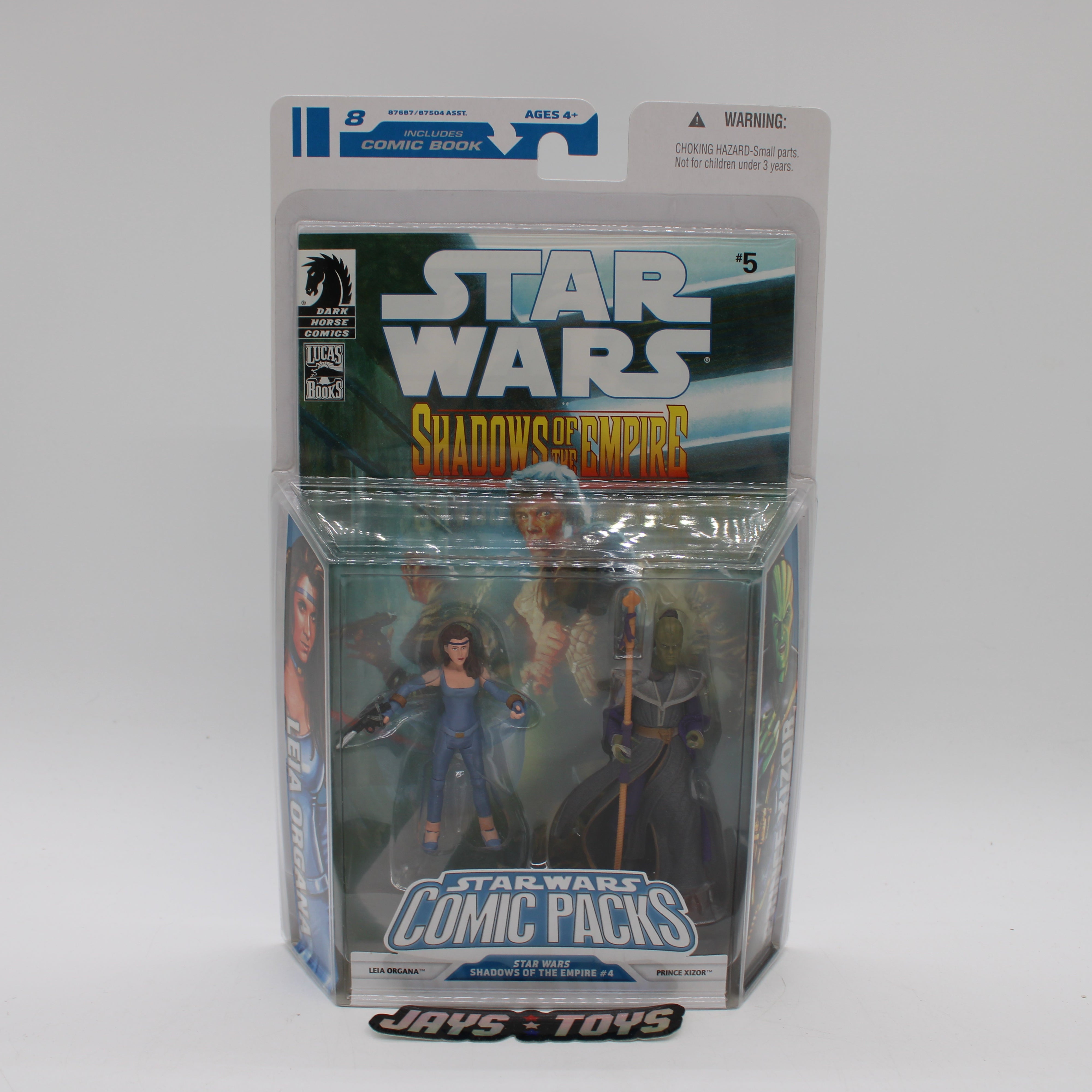 Leia Organa & Prince Xizor Star Wars Shadows of the Empire #4 Comic Packs Action Figure
