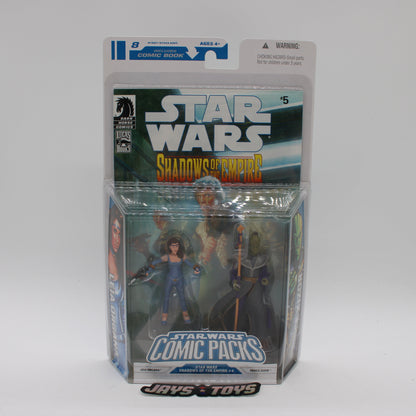 Leia Organa & Prince Xizor Star Wars Shadows of the Empire #4 Comic Packs Action Figure