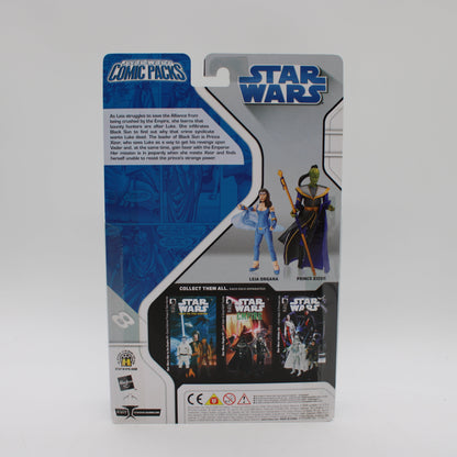 Leia Organa & Prince Xizor Star Wars Shadows of the Empire #4 Comic Packs Action Figure