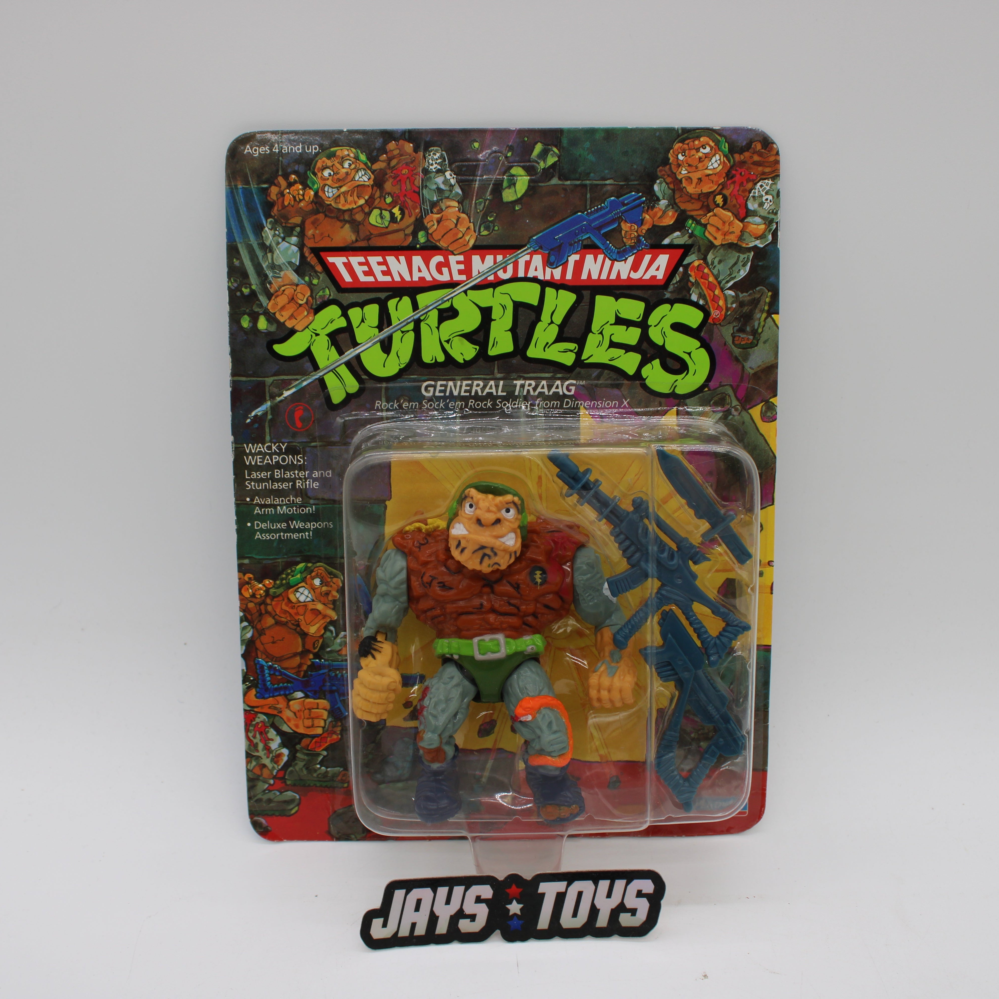 General Traag with Laser Blaster and Stunlaser Rifle Teenage Mutant Ninja Turtles Action Figure