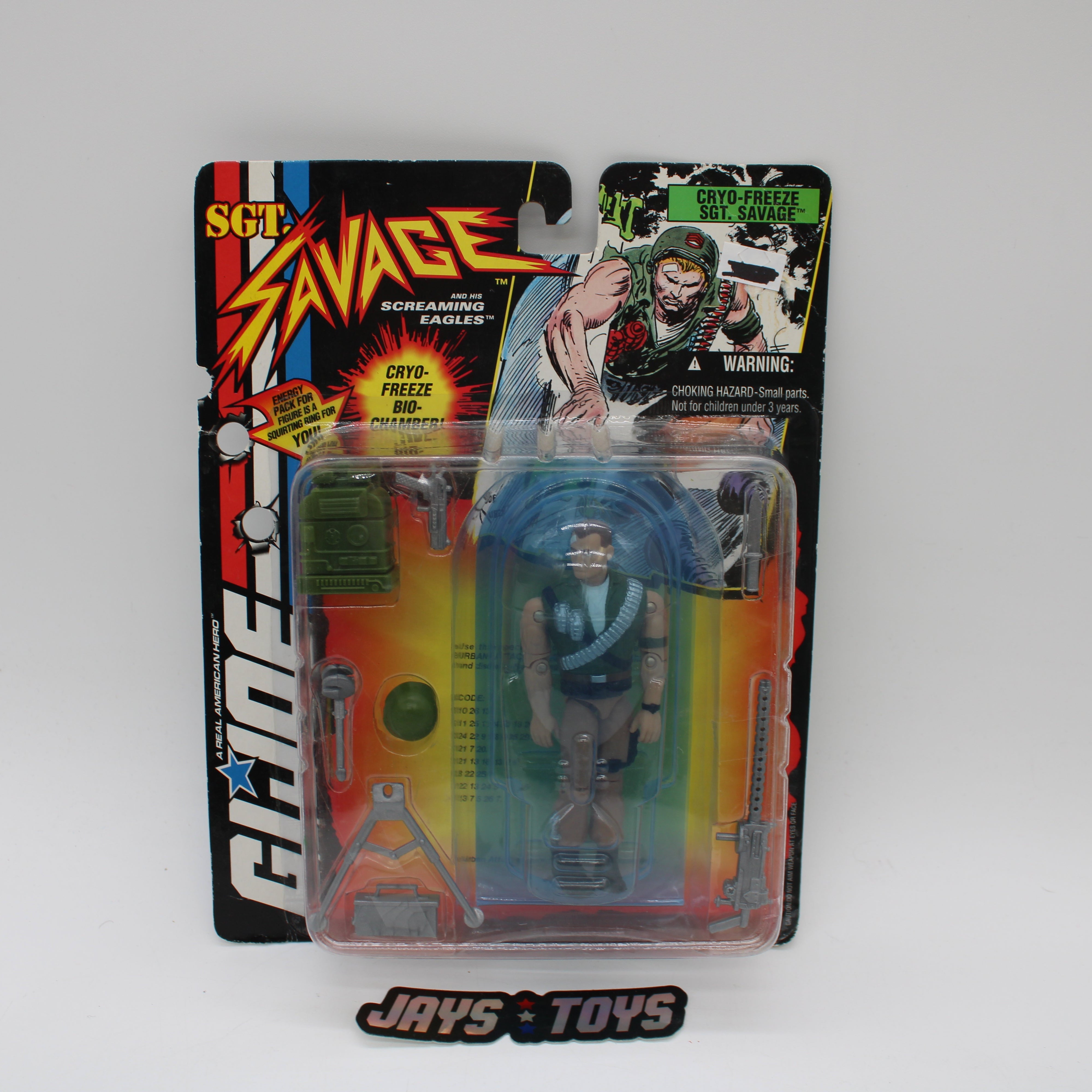 Cryo-Freeze Sgt. Savage G.I. Joe Action Figure