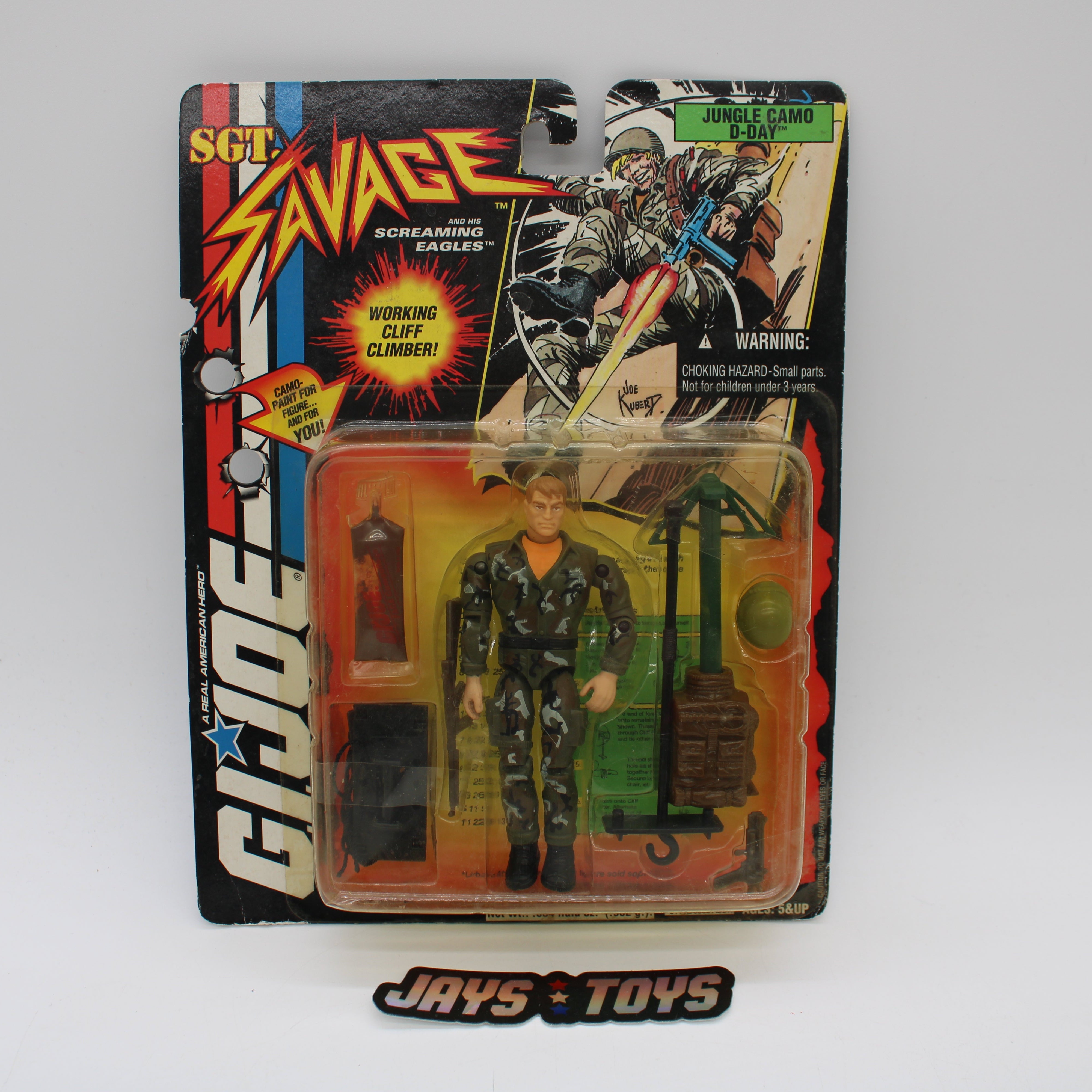 Jungle Camo D-Day G.I. Joe Sgt. Savage and his Screaming Eagles Action Figure