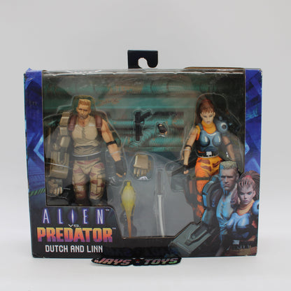 Dutch and Linn Alien Vs. Predator Reel Toys Action Figure Set