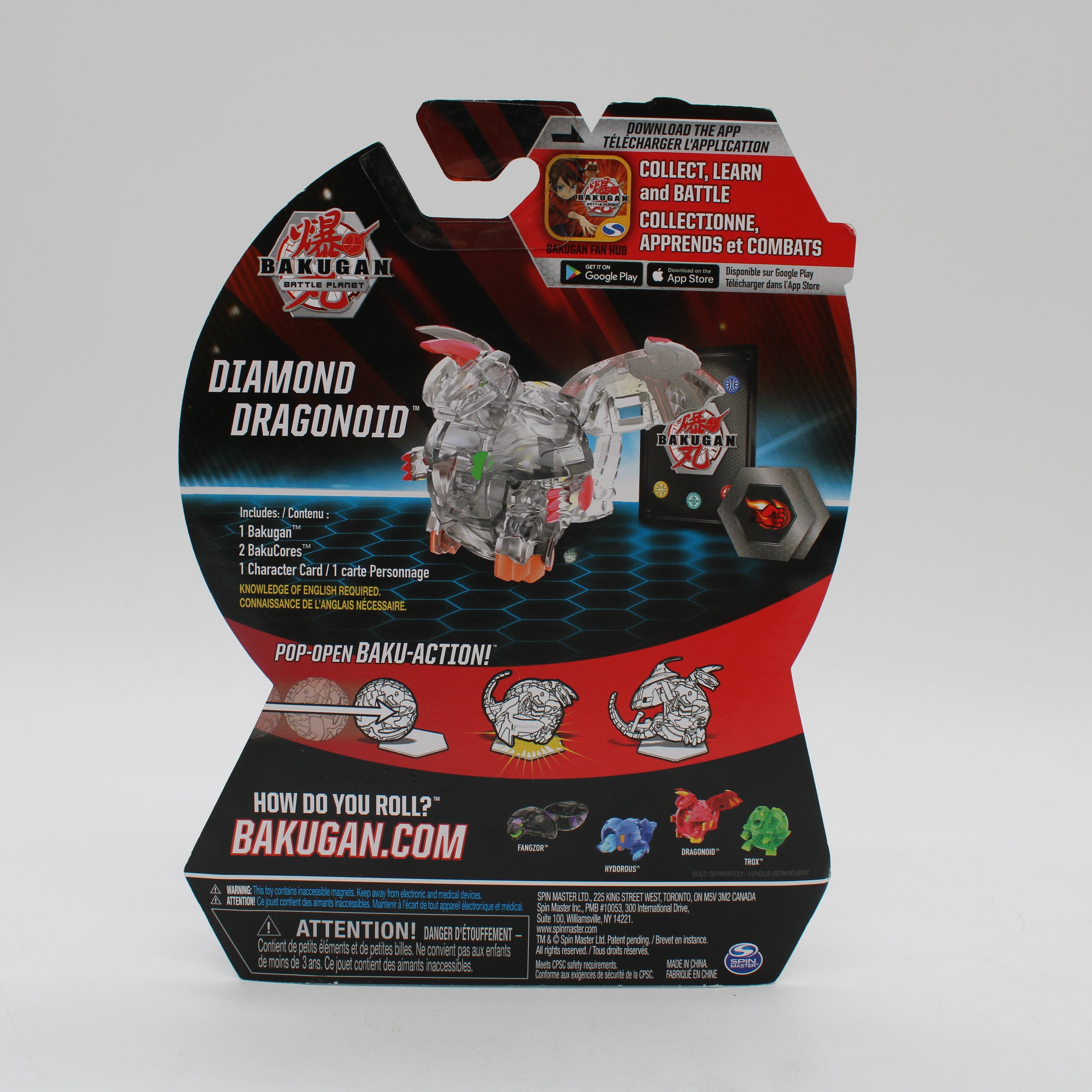 Diamond Dragonoid Bakugan Battle Planet Toy Set