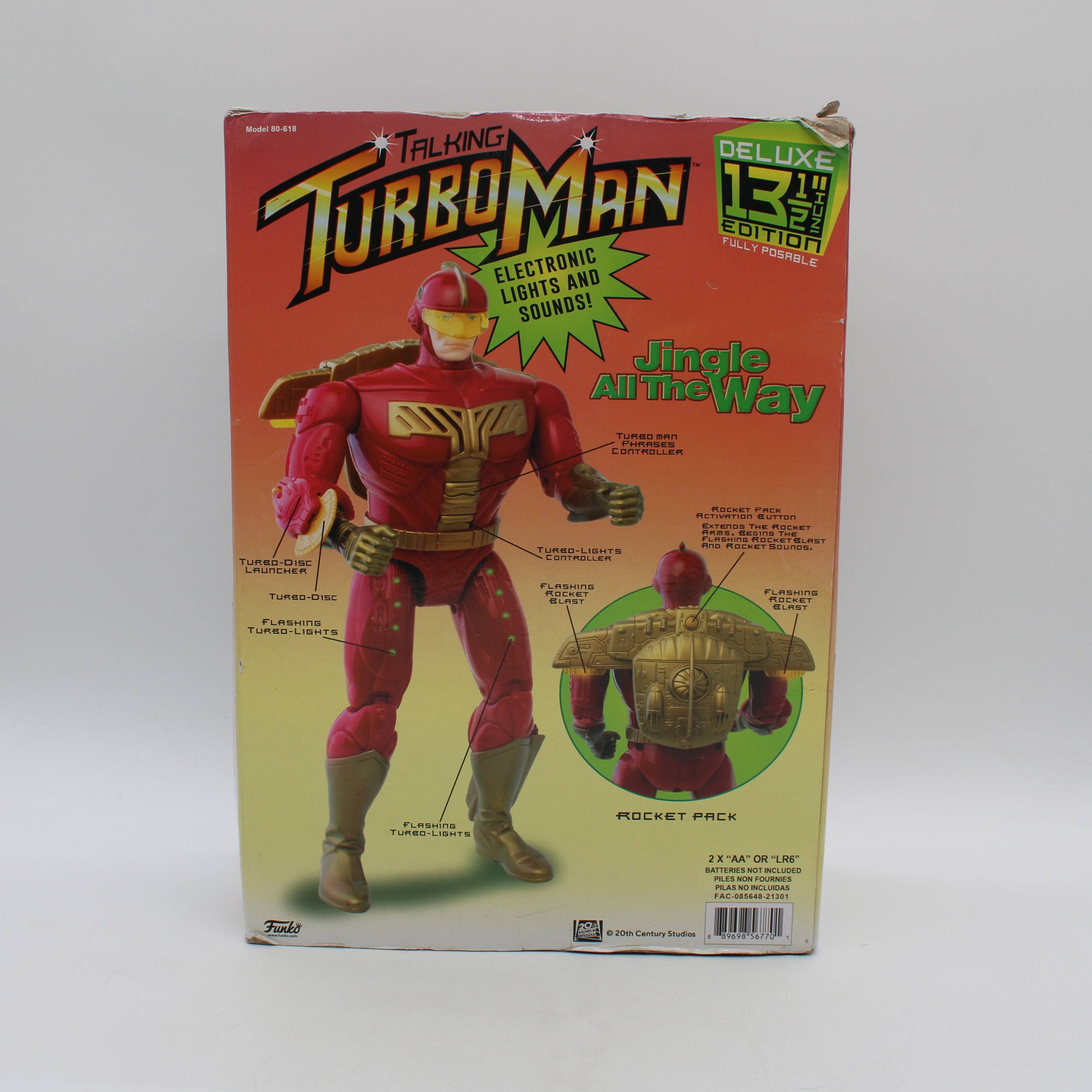 Talking Turbo Man Deluxe Edition Jingle All The Way Action Figure