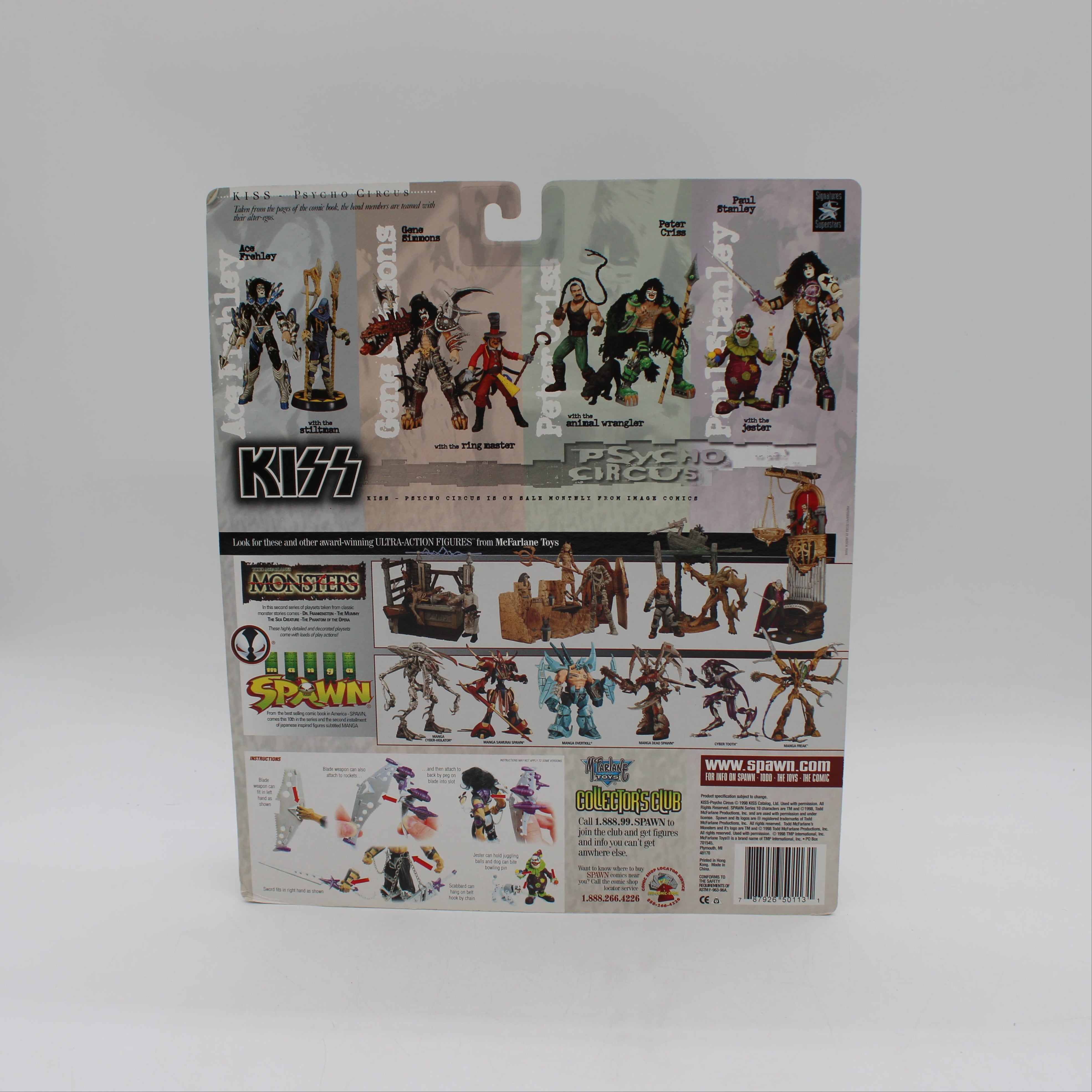 Paul Stanley The Jester KISS Psycho Circus Action Figure
