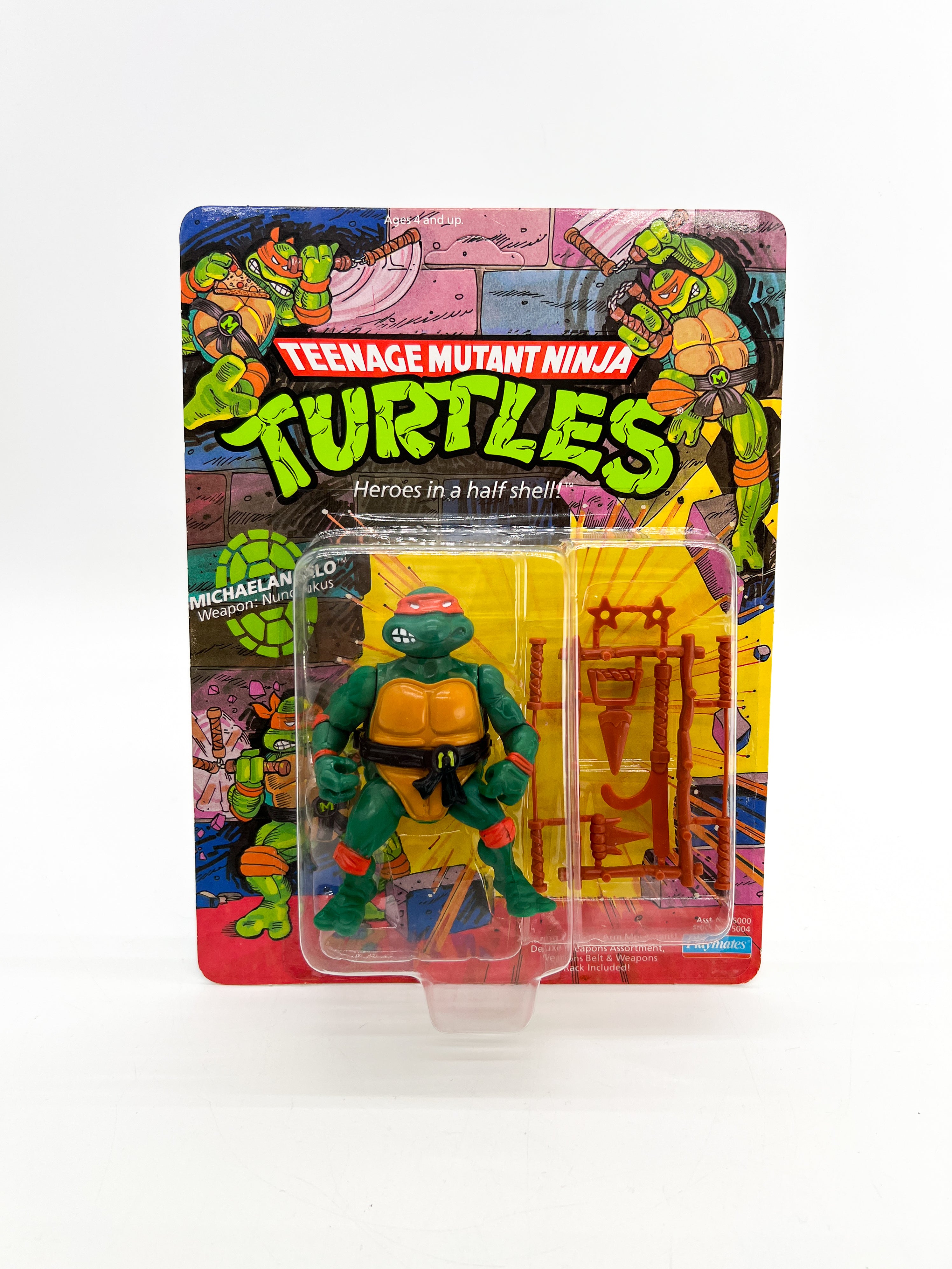 Teenage Mutant Ninja Turtles 1988 Michelangelo Vintage Action Figure