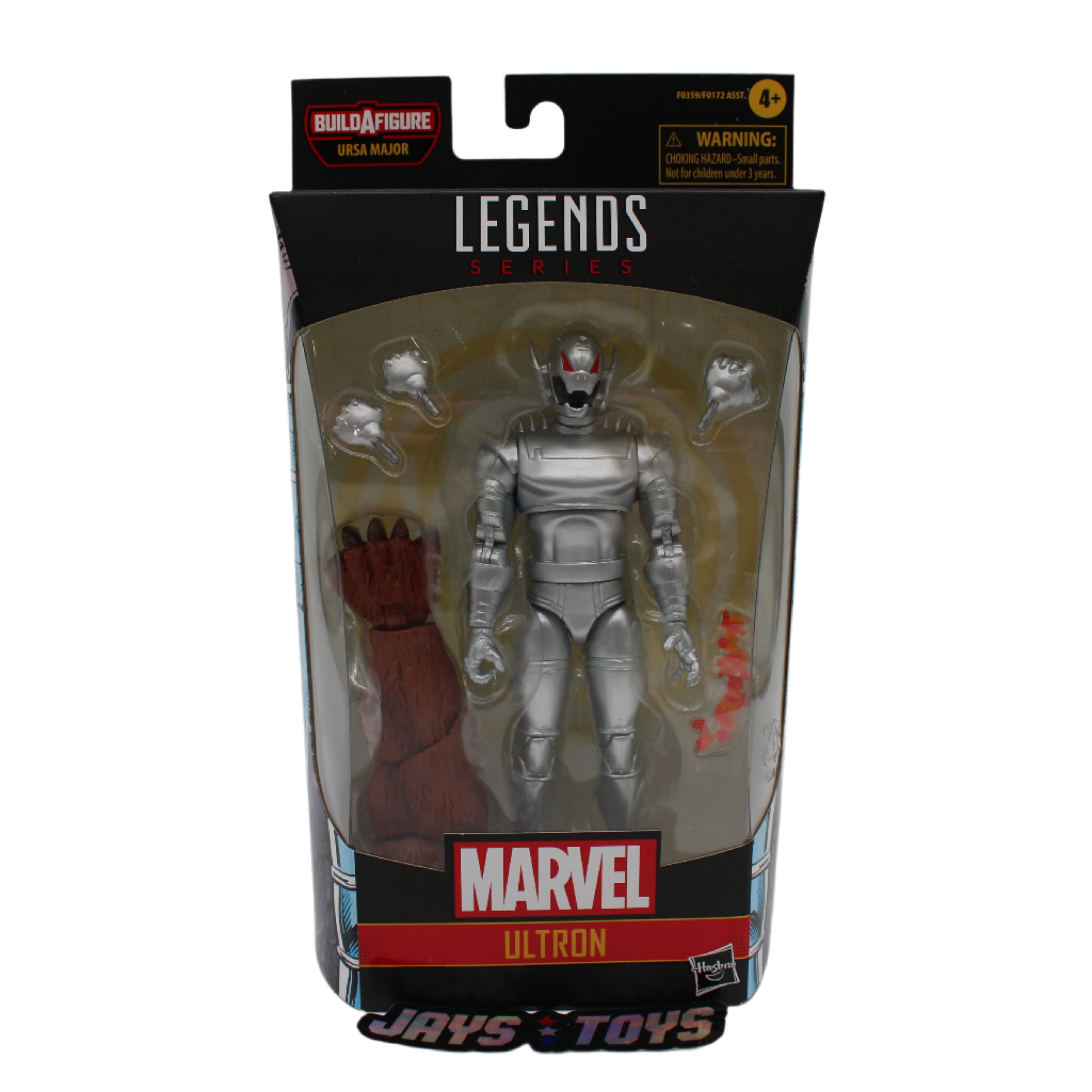 Marvel Legends Ultron action figure in packaging on a white background