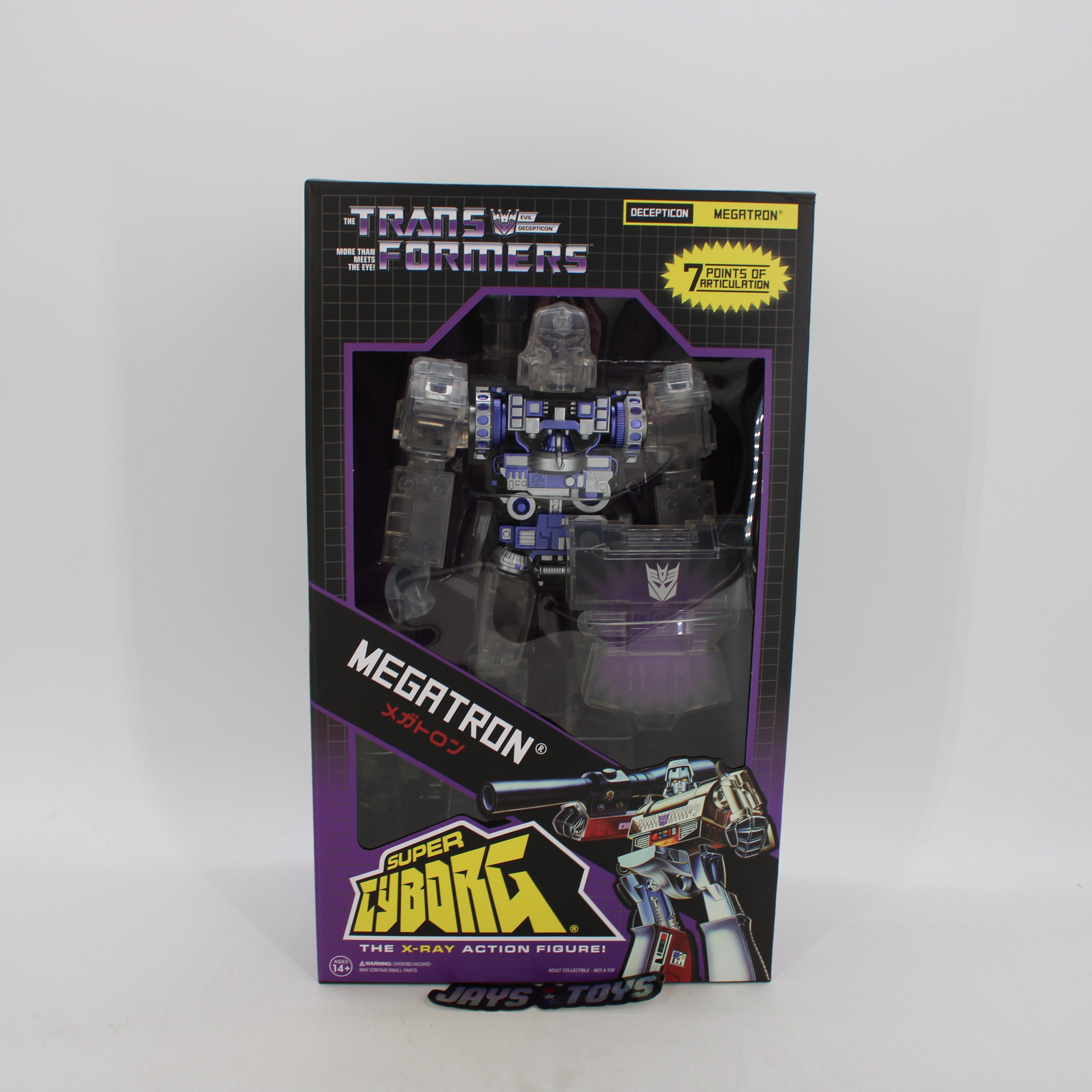 Megatron Transformers Super Cyborg Decepticon Super7 Action Figure