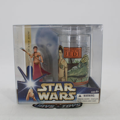Star Wars Return of the Jedi Collectible Princess Leia Figure and Cup Set