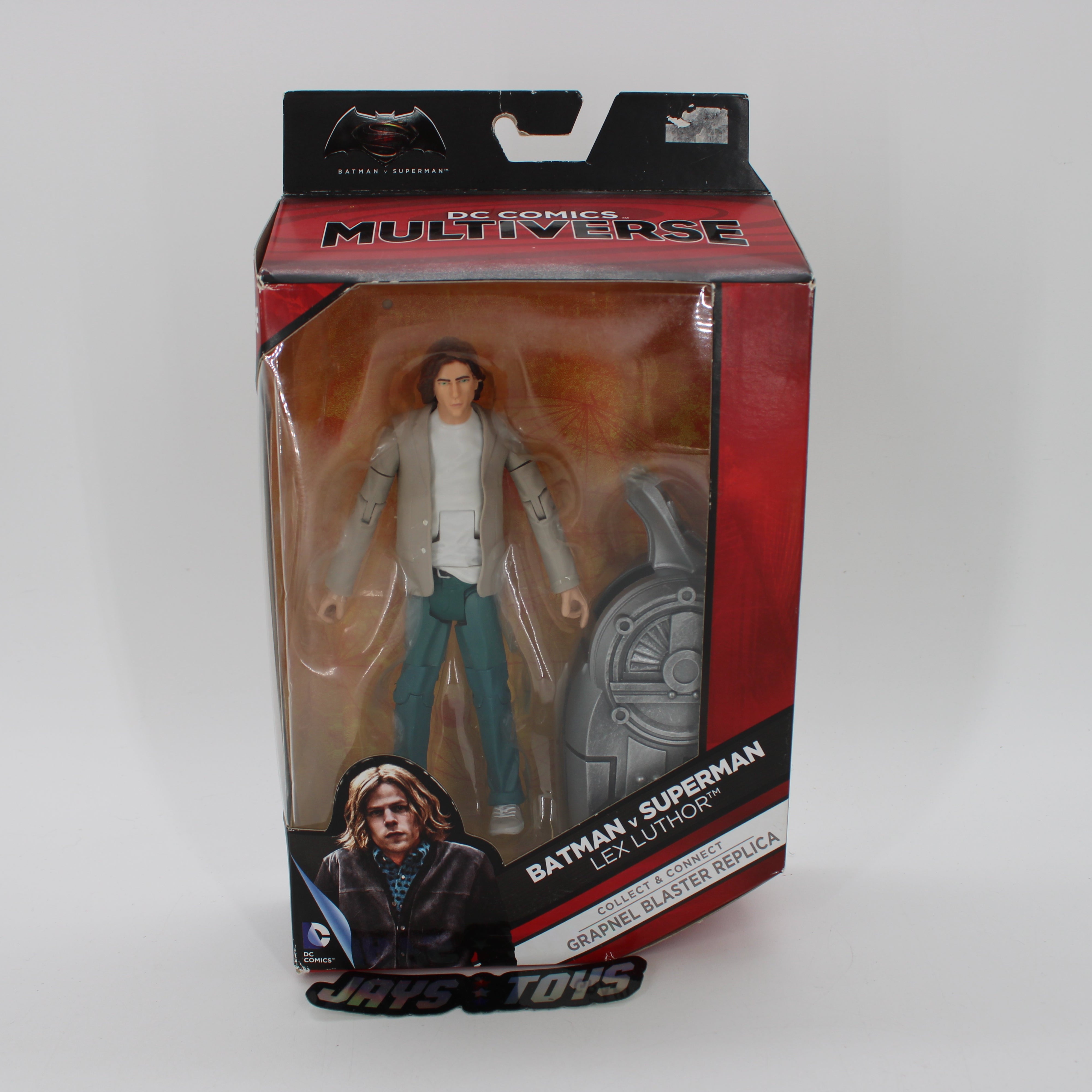 Lex Luthor Batman v Superman DC Comics Multiverse Action Figure (C&C Grapnel Blaster Replica)