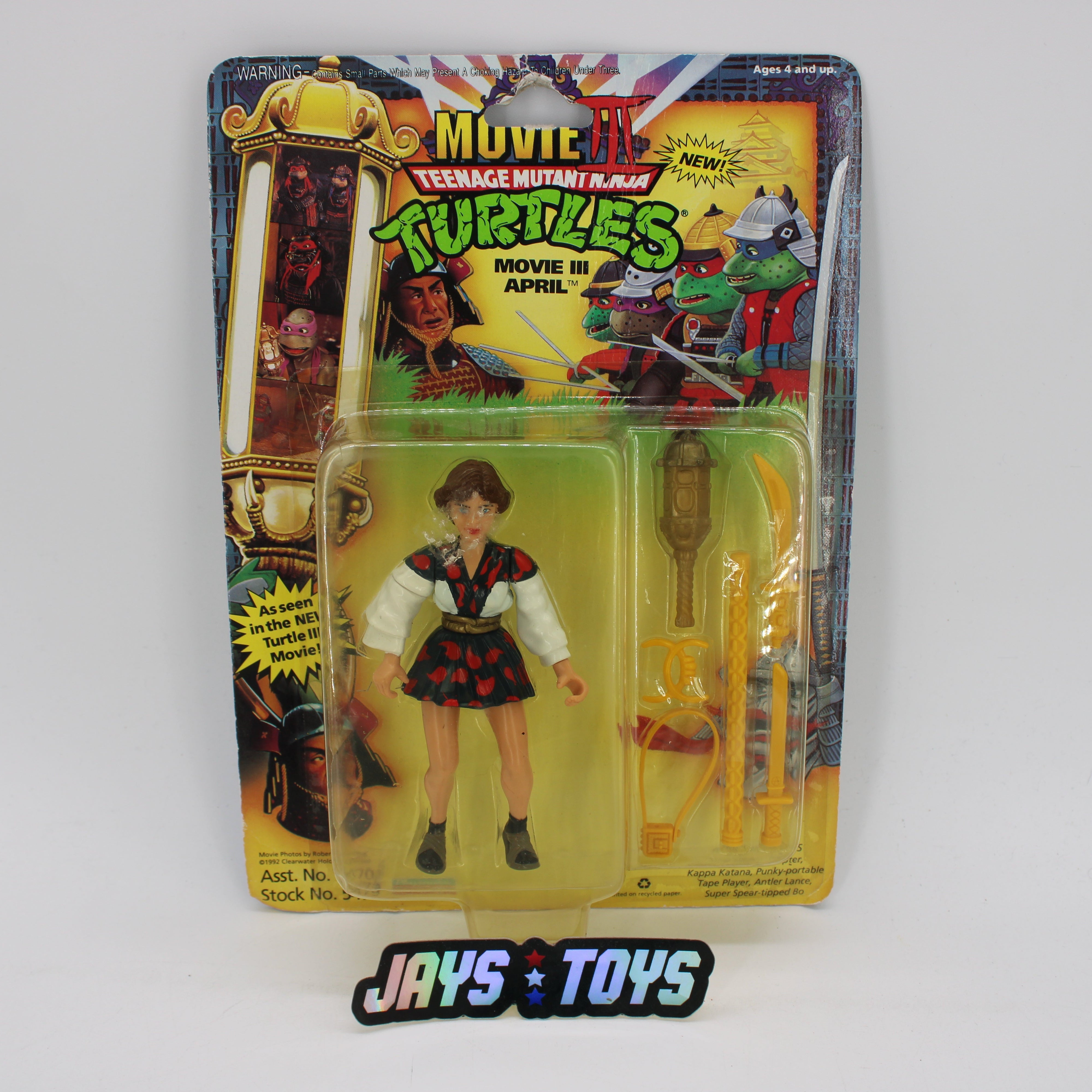 Neil Toy TMNT Movie III April O'Neil Action Figure Carded Moderate Wear – Jay's ...