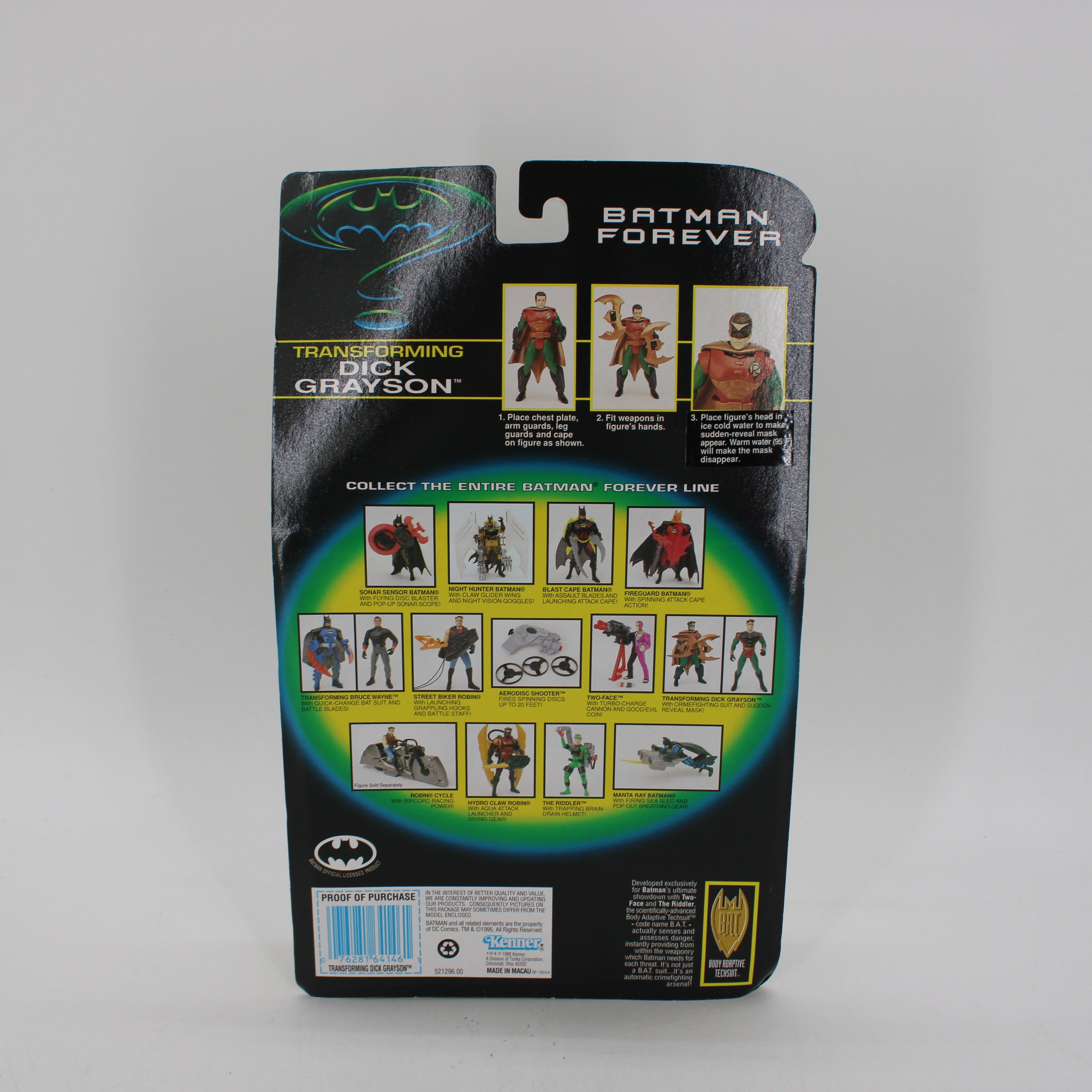 Transforming Dick Grayson Robin Mask Batman Forever Action Figure