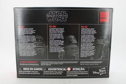 Star Wars The Black Series Red Squadron R2-D2, R5-D8, R2-X2 Action Figure Set