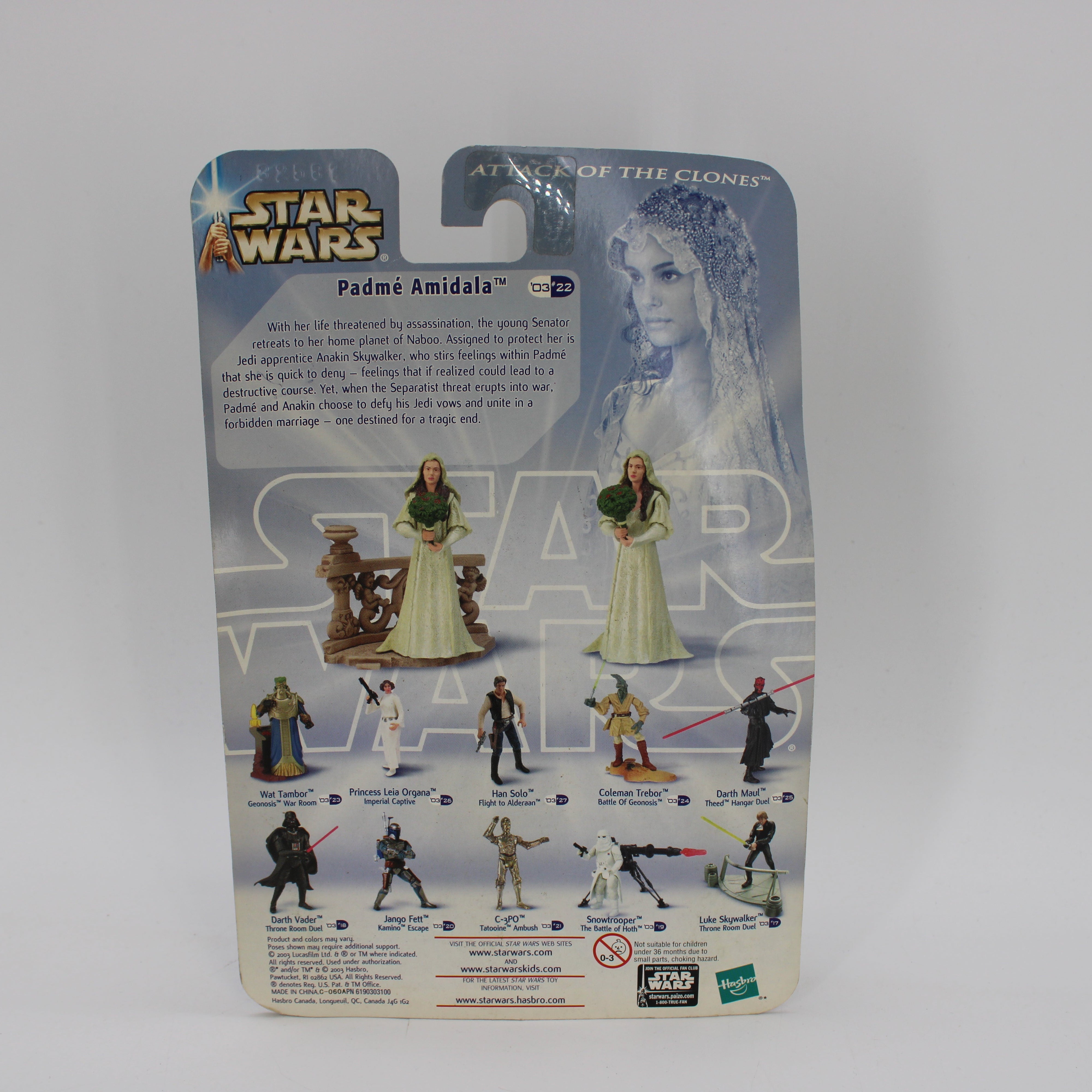 Hasbro 3.75" Star Wars Padme Amidala Action Figure – Attack Of The Clones (2008)