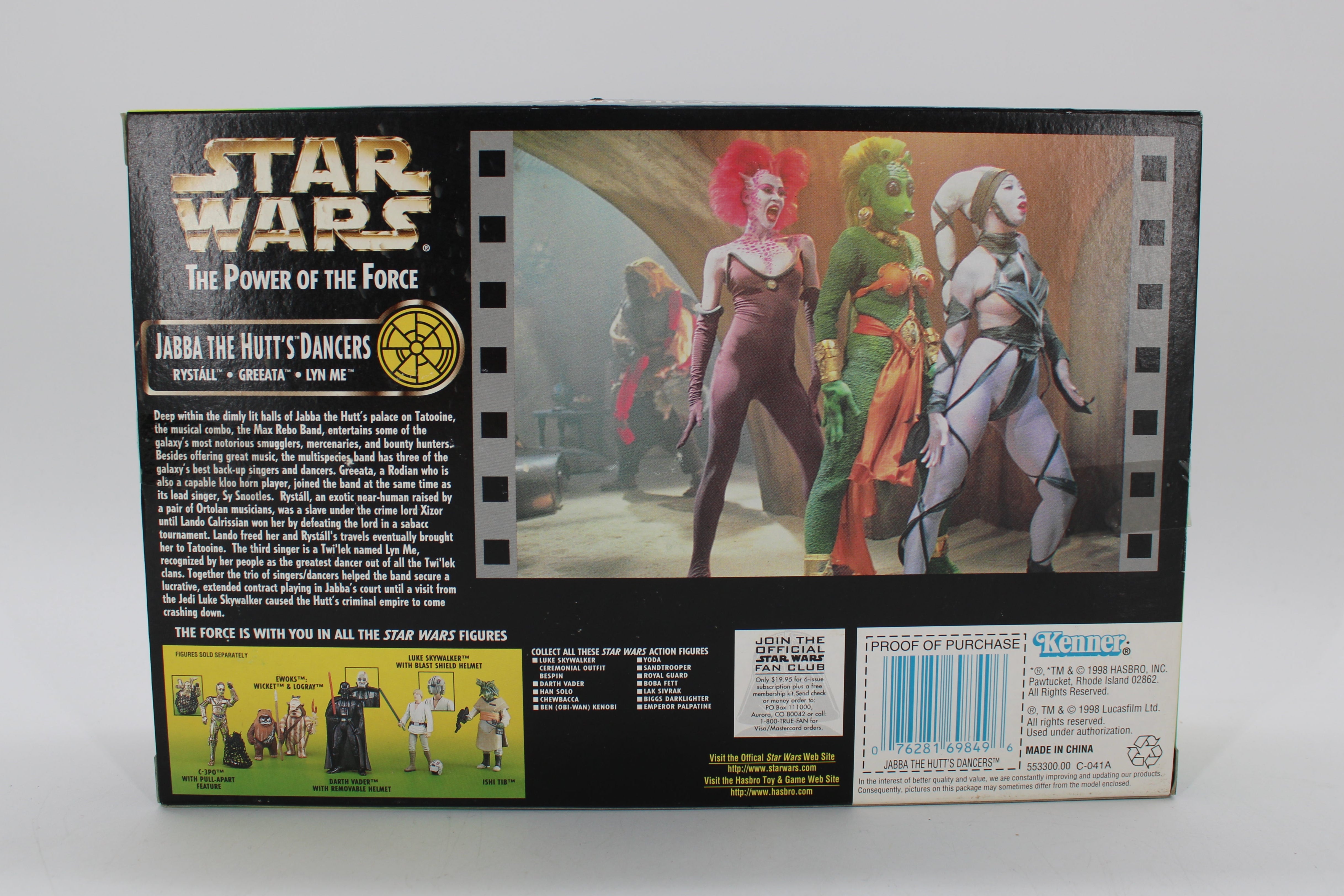 Jabba the Hutt's Dancers Star Wars The Power of the Force Action Figure Set