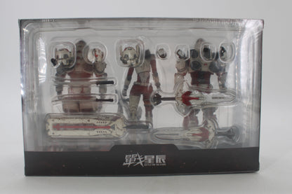 JOYTOY Battle for the Stars Saluk White Flame Legion 1:18 Action Figure Set