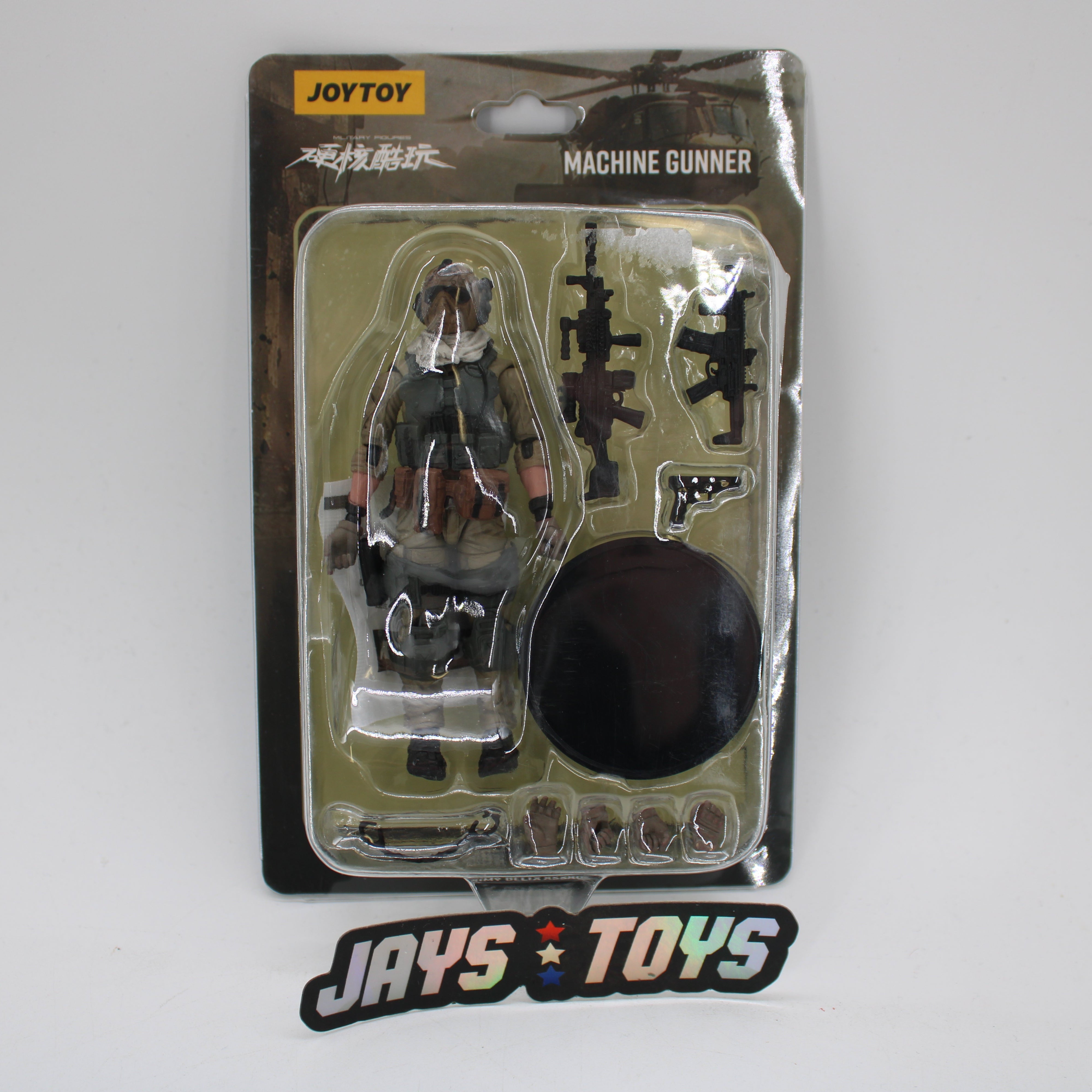JOYTOY Machine Gunner U.S. Army Delta Assault Squad 1:18 Military Action Figure