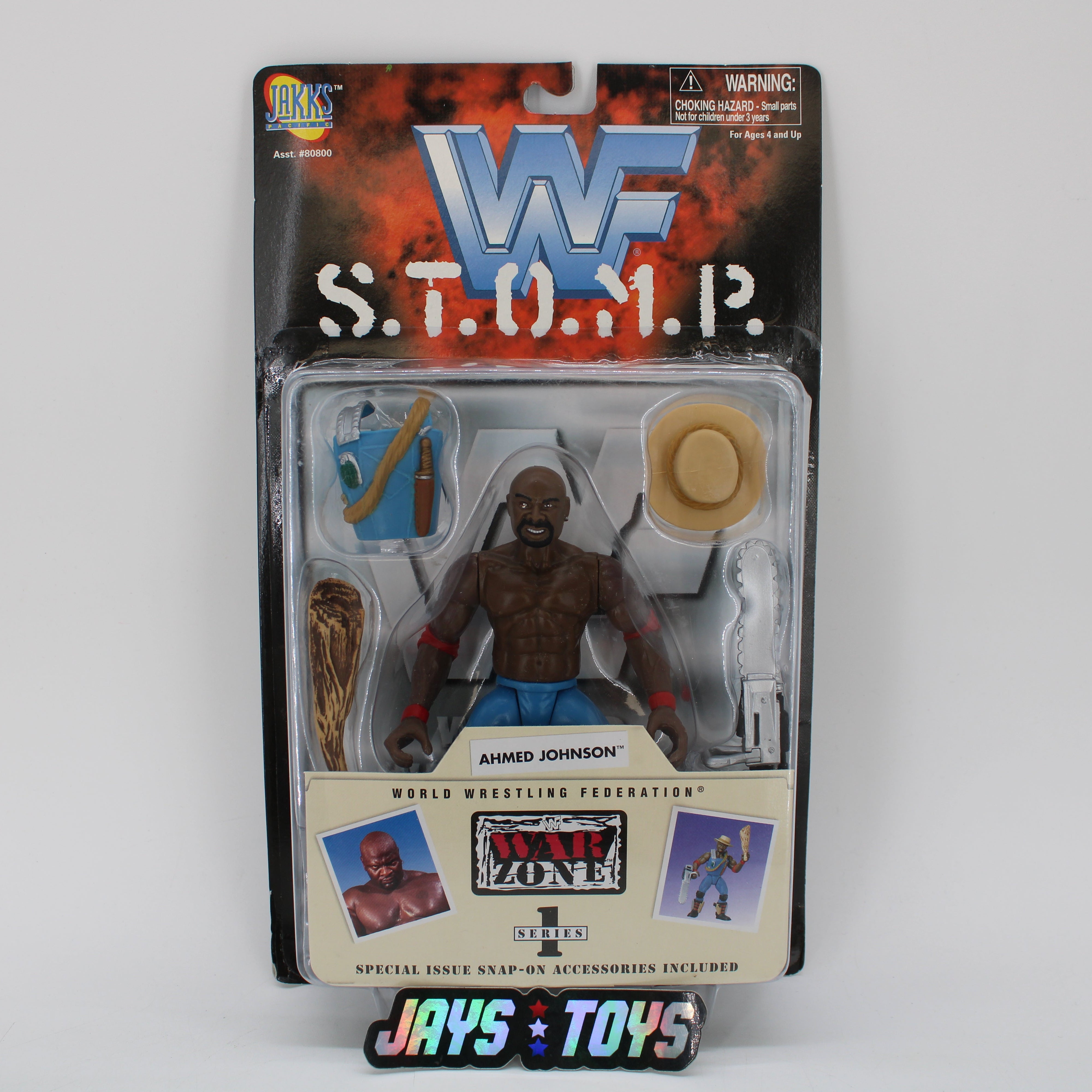 Ahmed Johnson WWF S.T.O.M.P. Warzone Series 1 Action Figure
