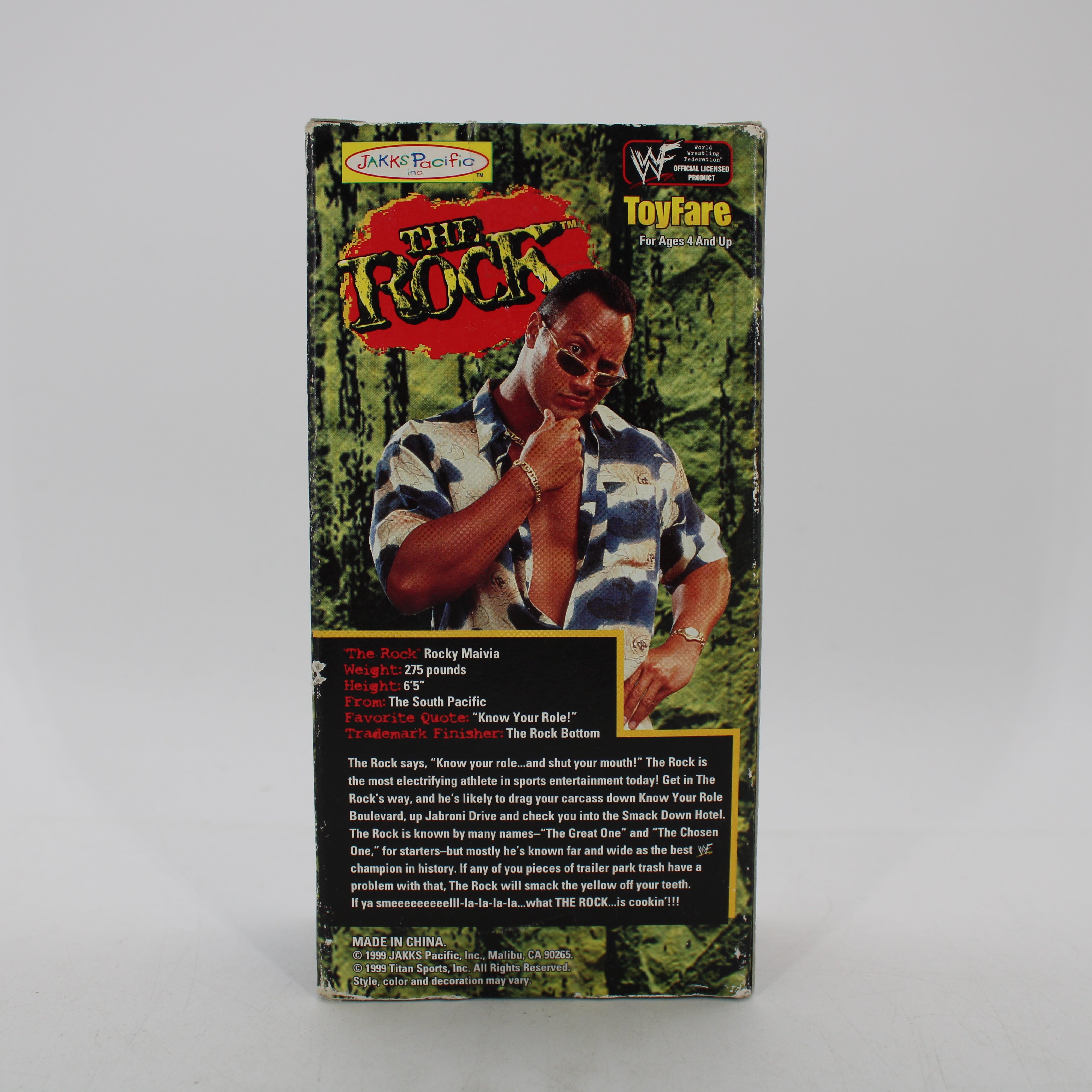 The Rock WWF Wizard Entertainment Group ToyFare Action Figure