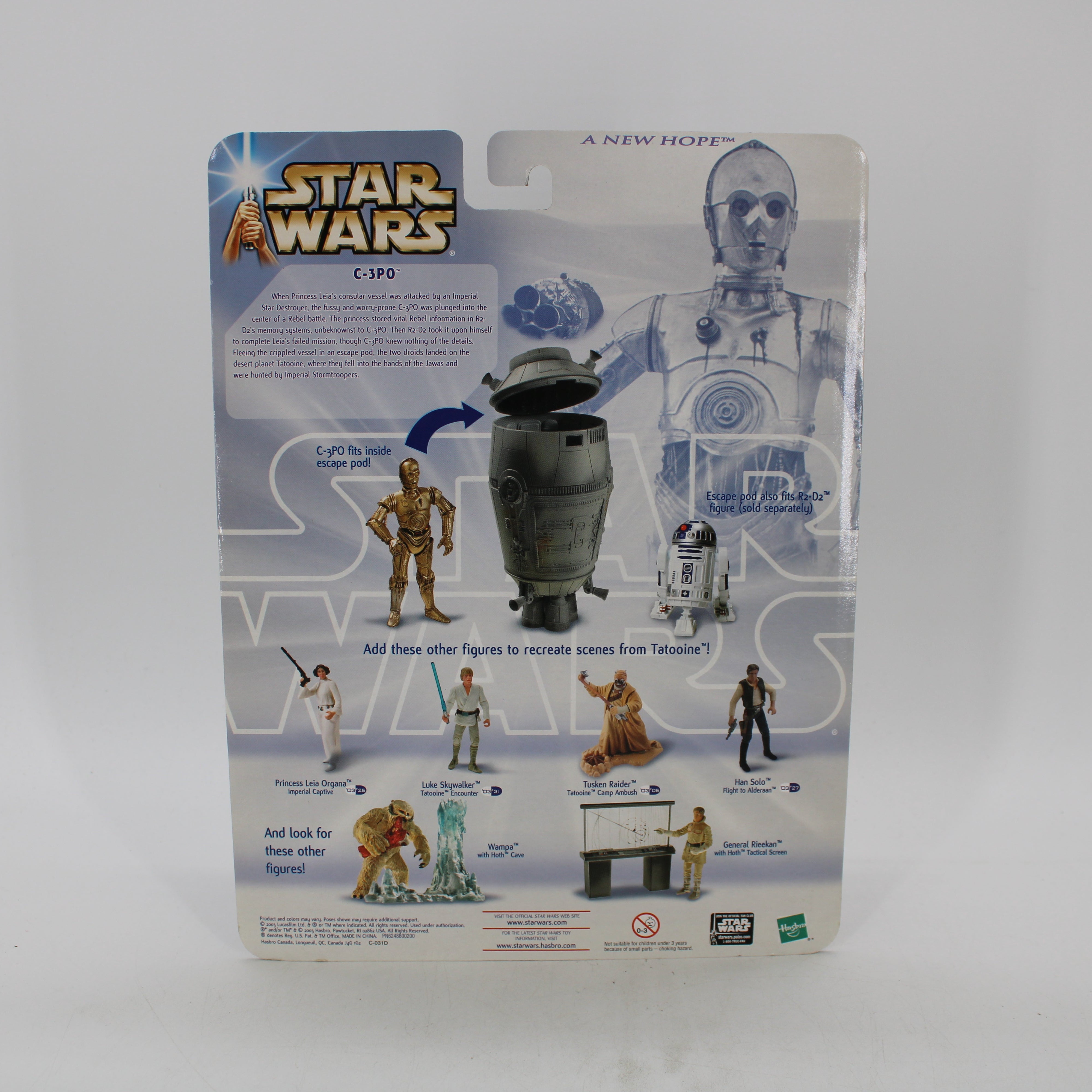 Tatooine Escape C-3PO with Escape Pod Star Wars A New Hope Action Figure