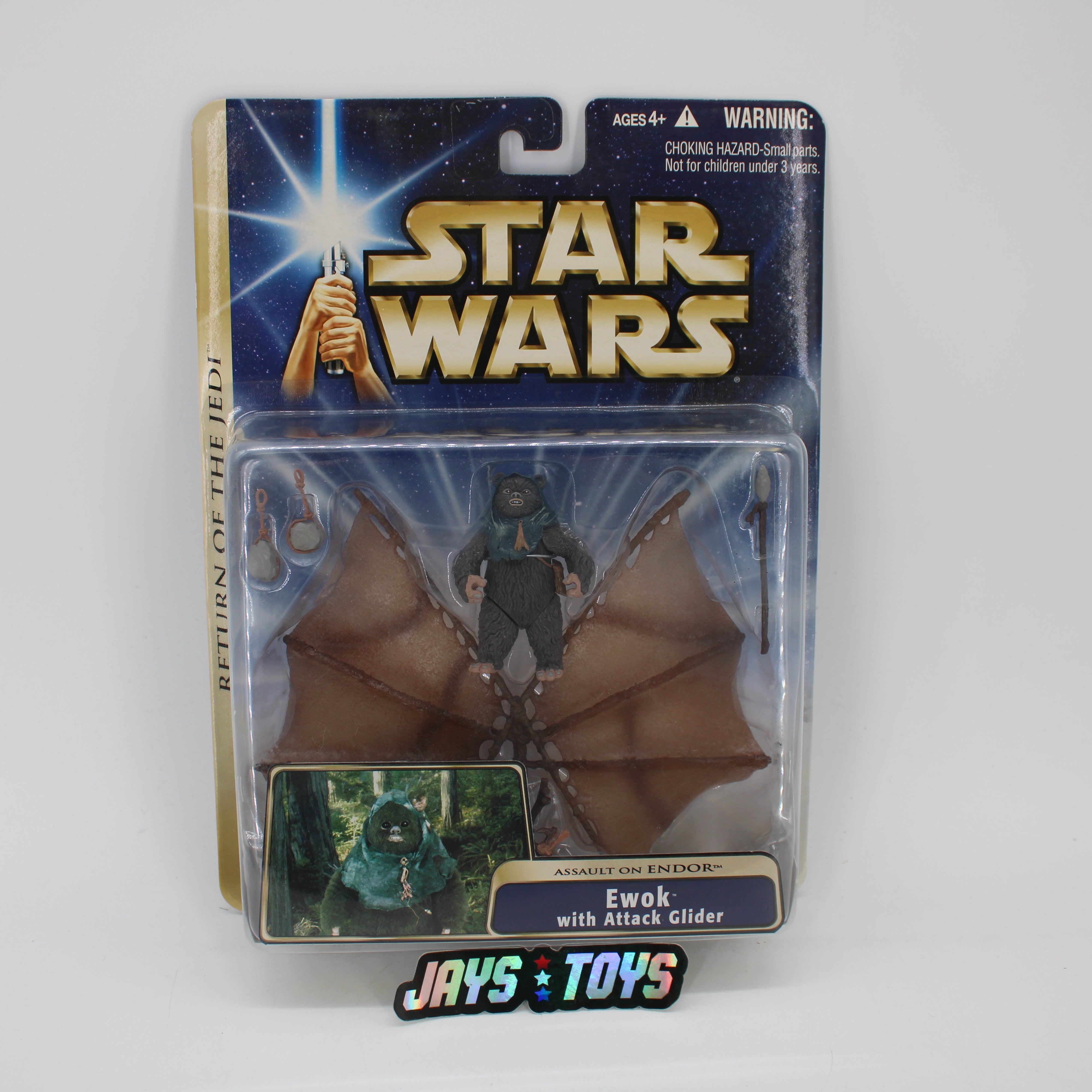 Assault on Endor Ewok with Attack Glider Star Wars Return of the Jedi Action Figure