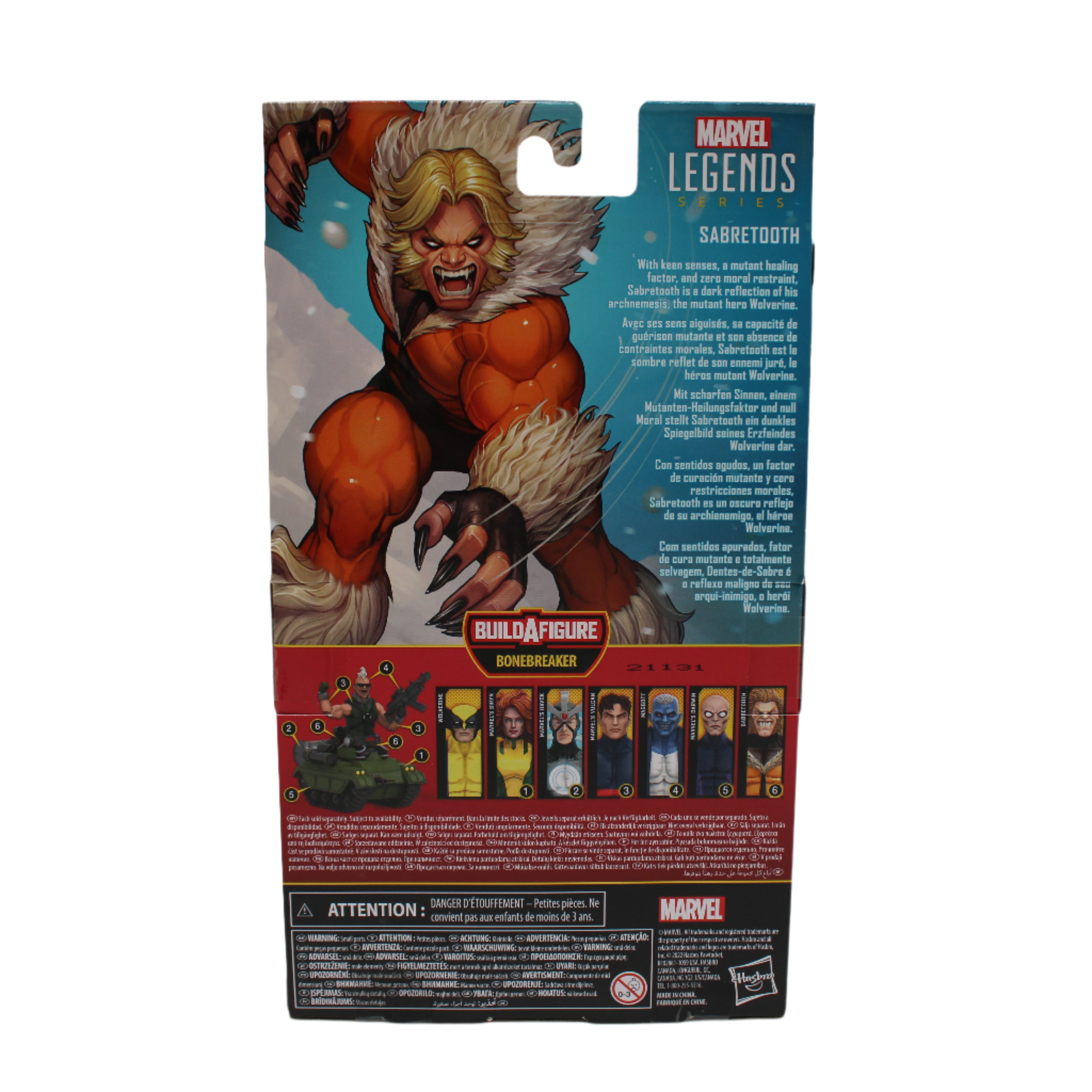 Sabretooth Marvel Legends X-Men Action Figure (Bonebreaker BAF)
