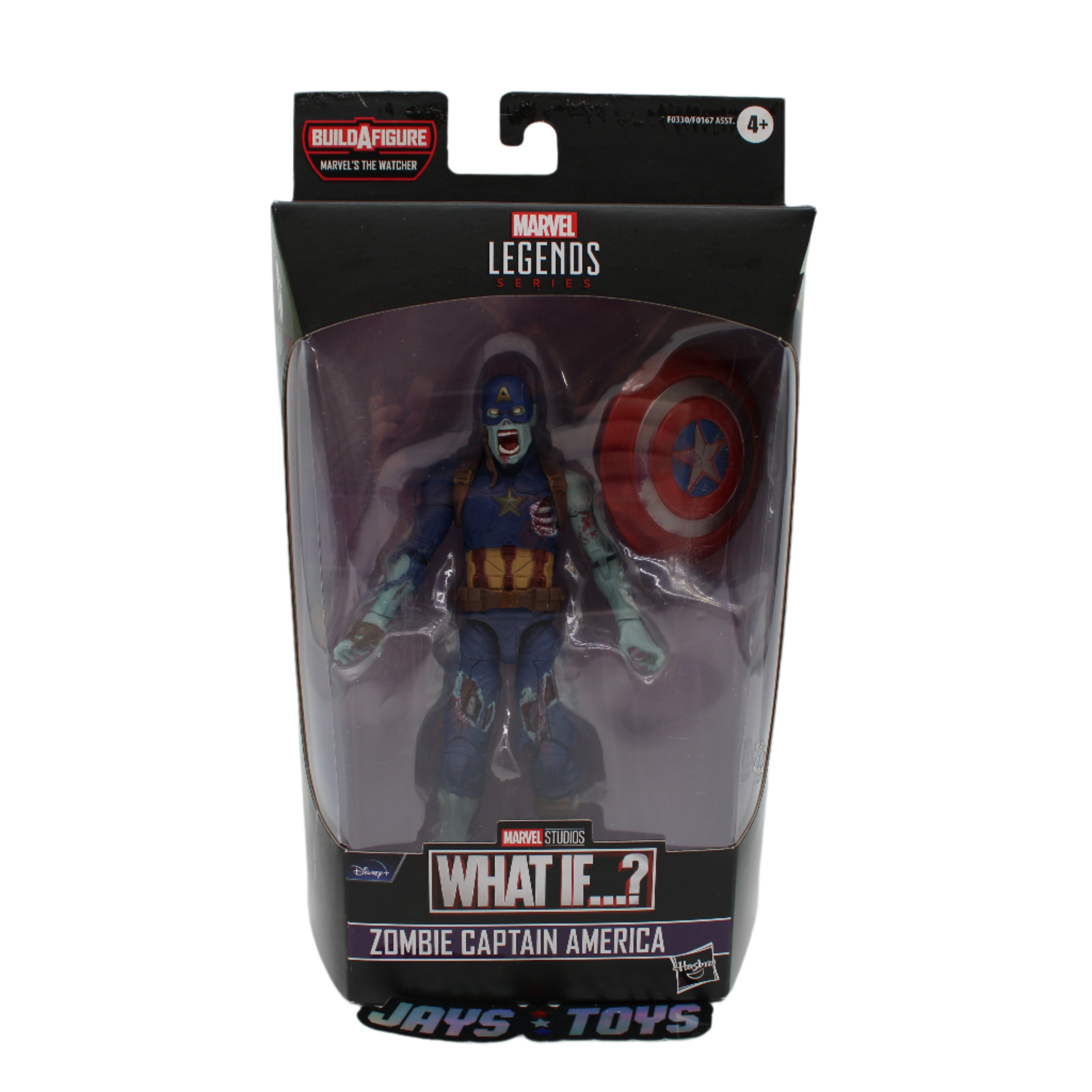 Zombie Captain America Marvel Legends What If...? Action Figure (The Watcher BAF)