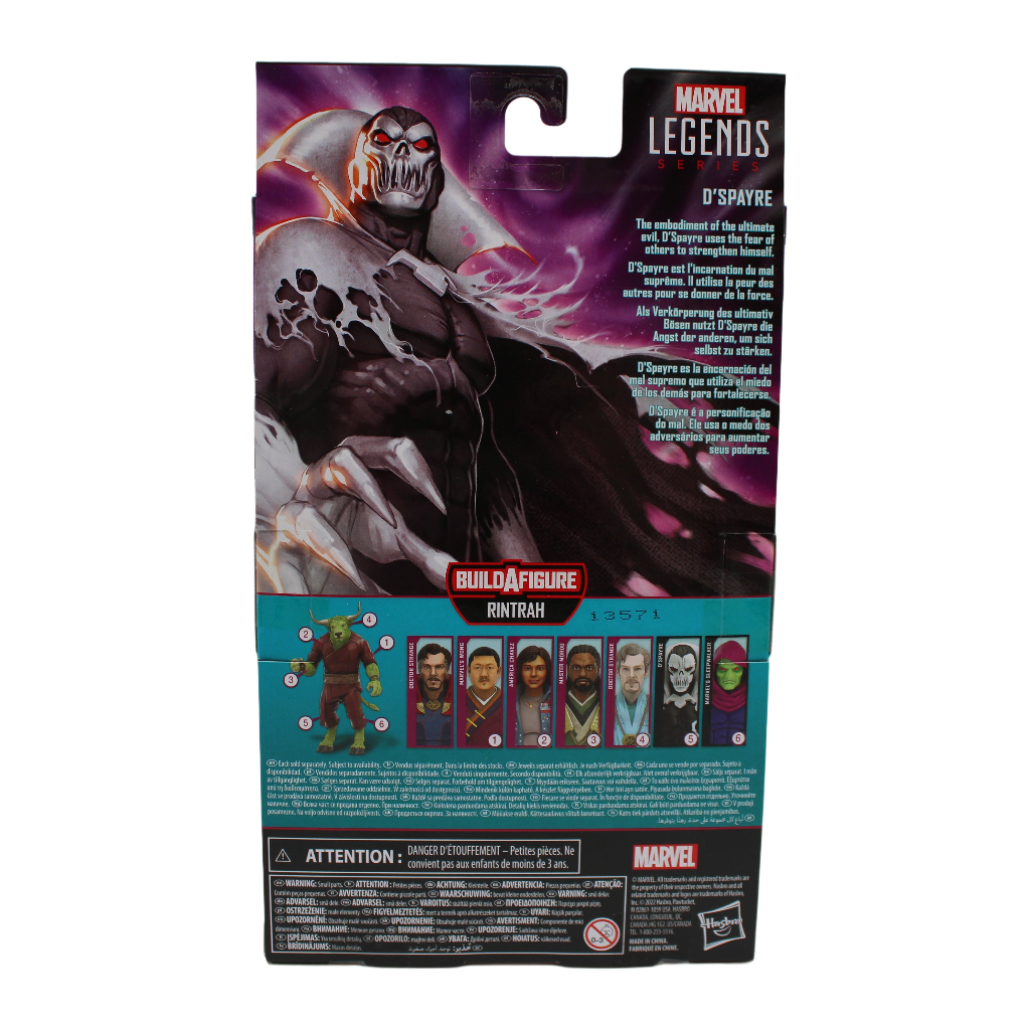 D'Spayre Marvel Legends Action Figure (Rintrah BAF)