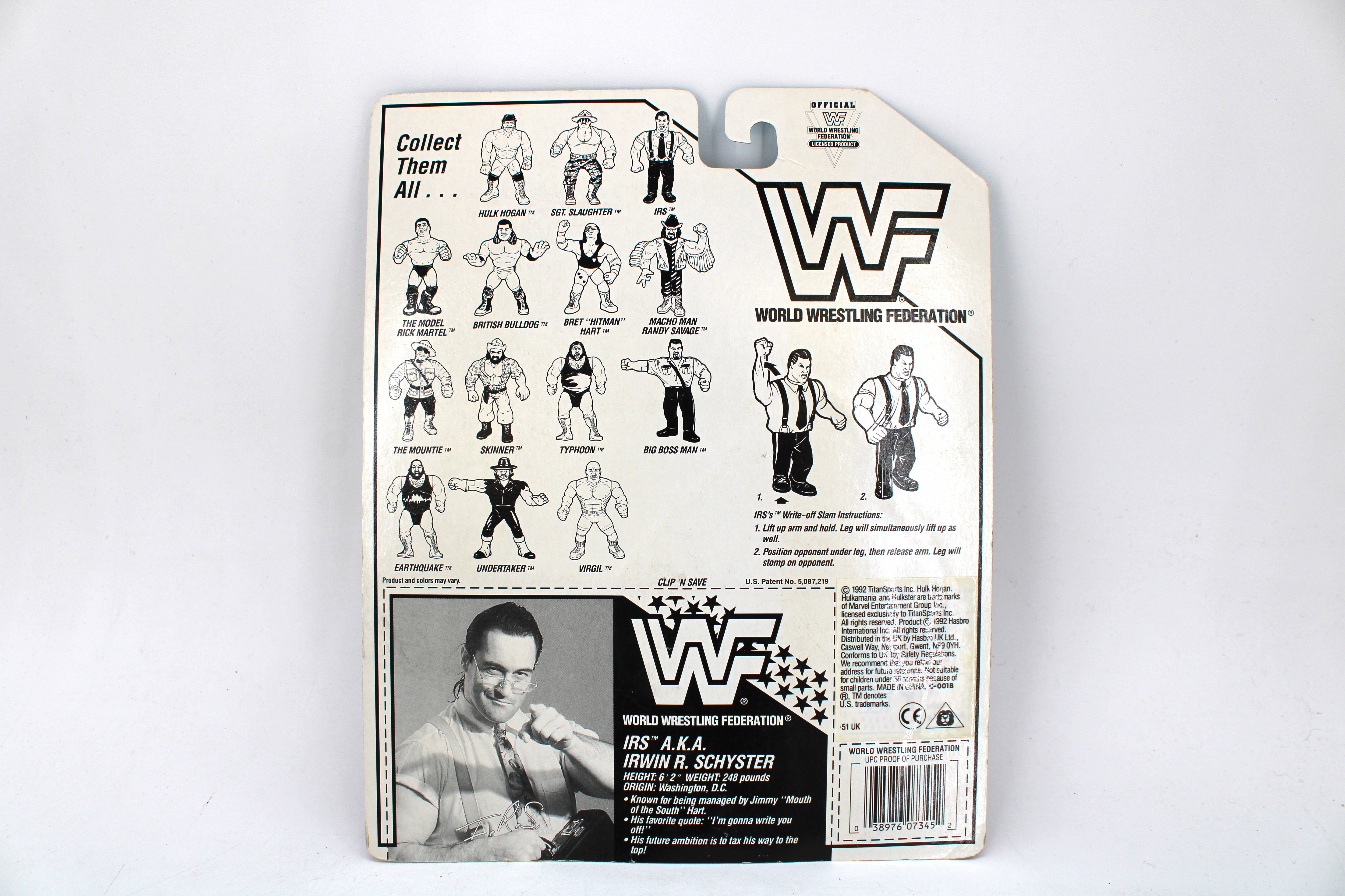 WWF I.R.S. Action Figure (1992) - view 2