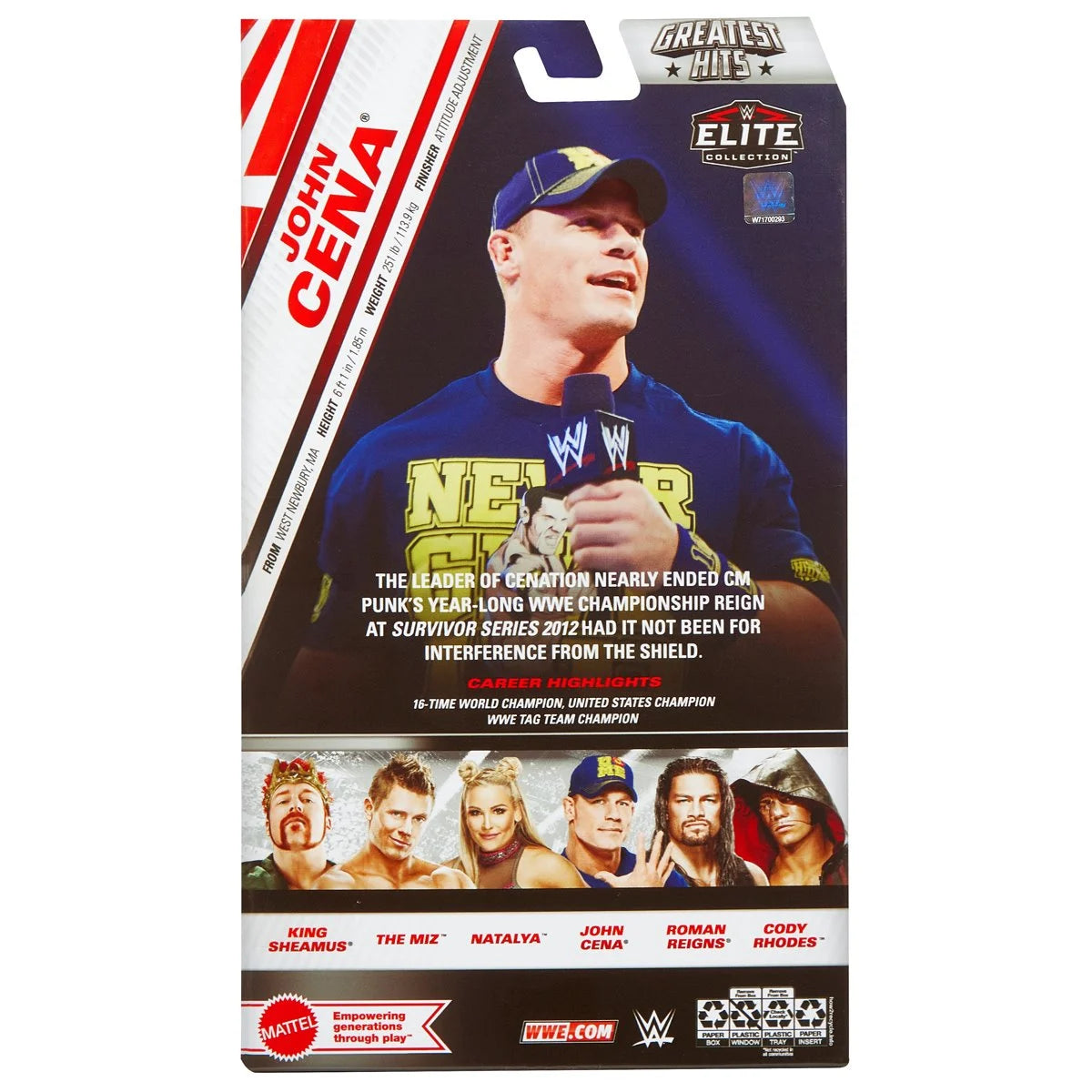 John Cena WWE Elite Collection Greatest Hits 2025
