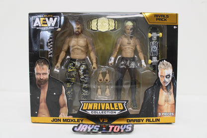 AEW Unrivaled Collection Jon Moxley & Darby Allin Rivals 2-Pack Action Figures (2021 Jazwares) product image