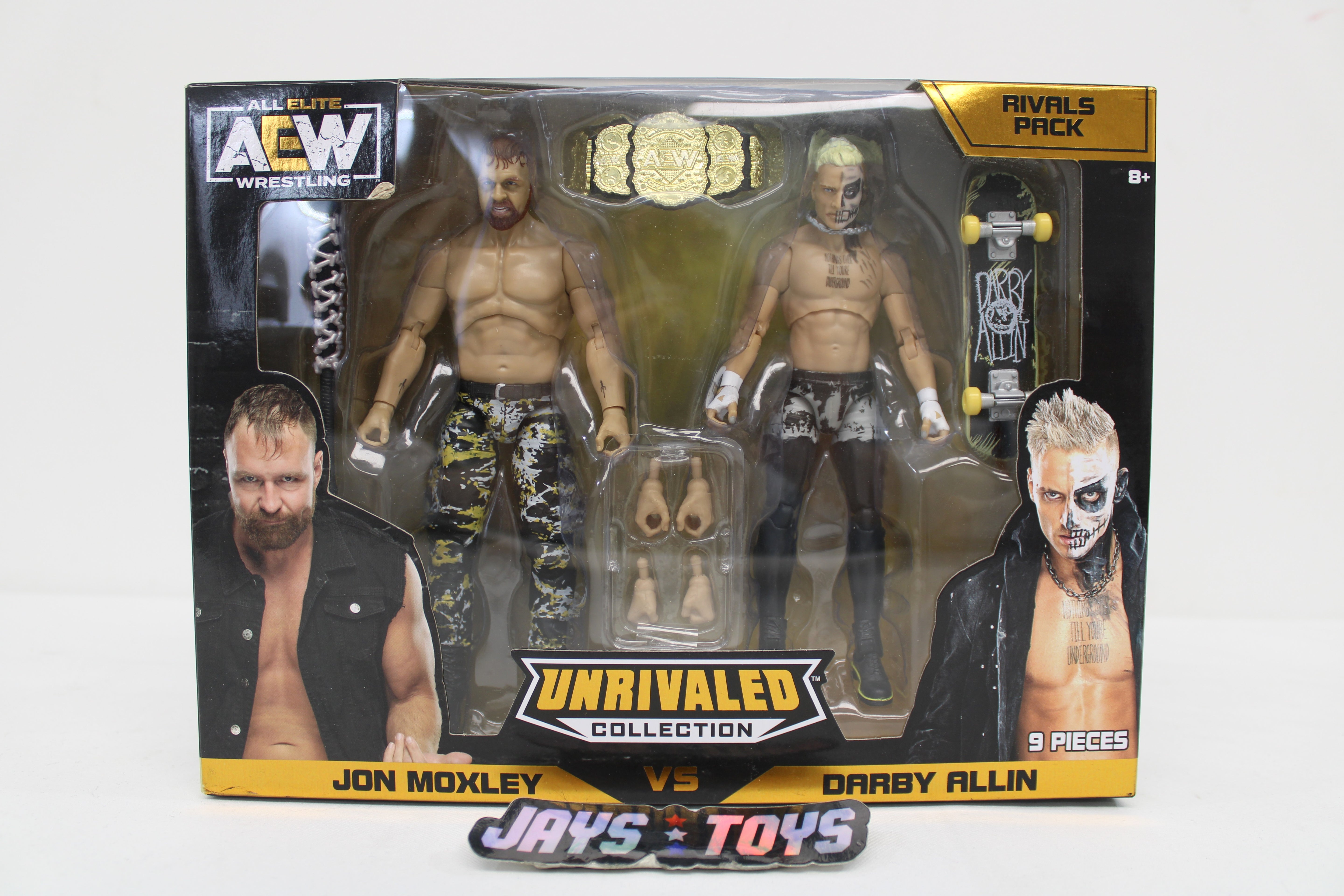 AEW Unrivaled Collection Jon Moxley & Darby Allin Rivals 2-Pack Action Figures (2021 Jazwares) product image