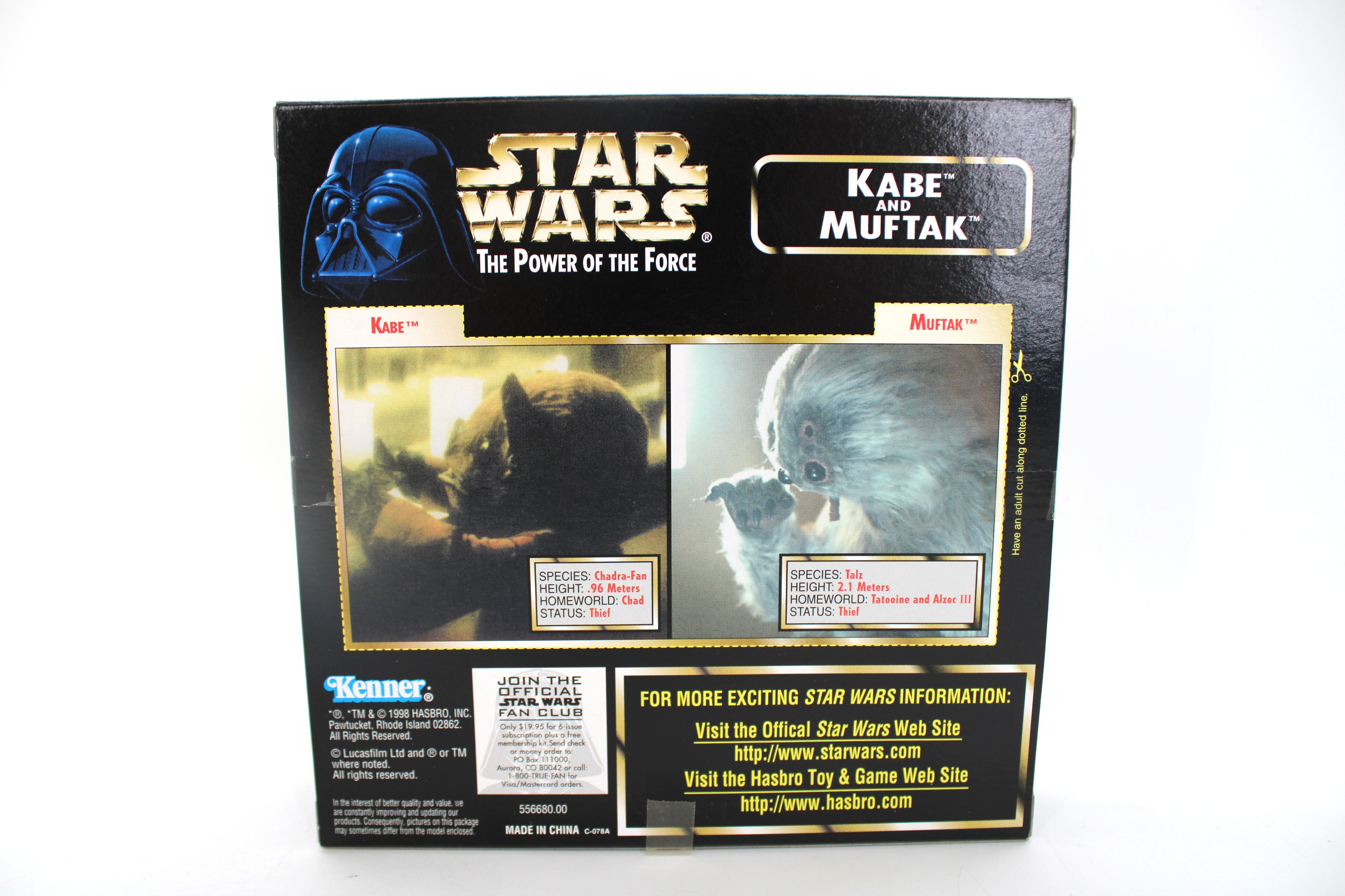 Star Wars The Power of the Force Kabe and Muftak Action Figures (1998) - view 2