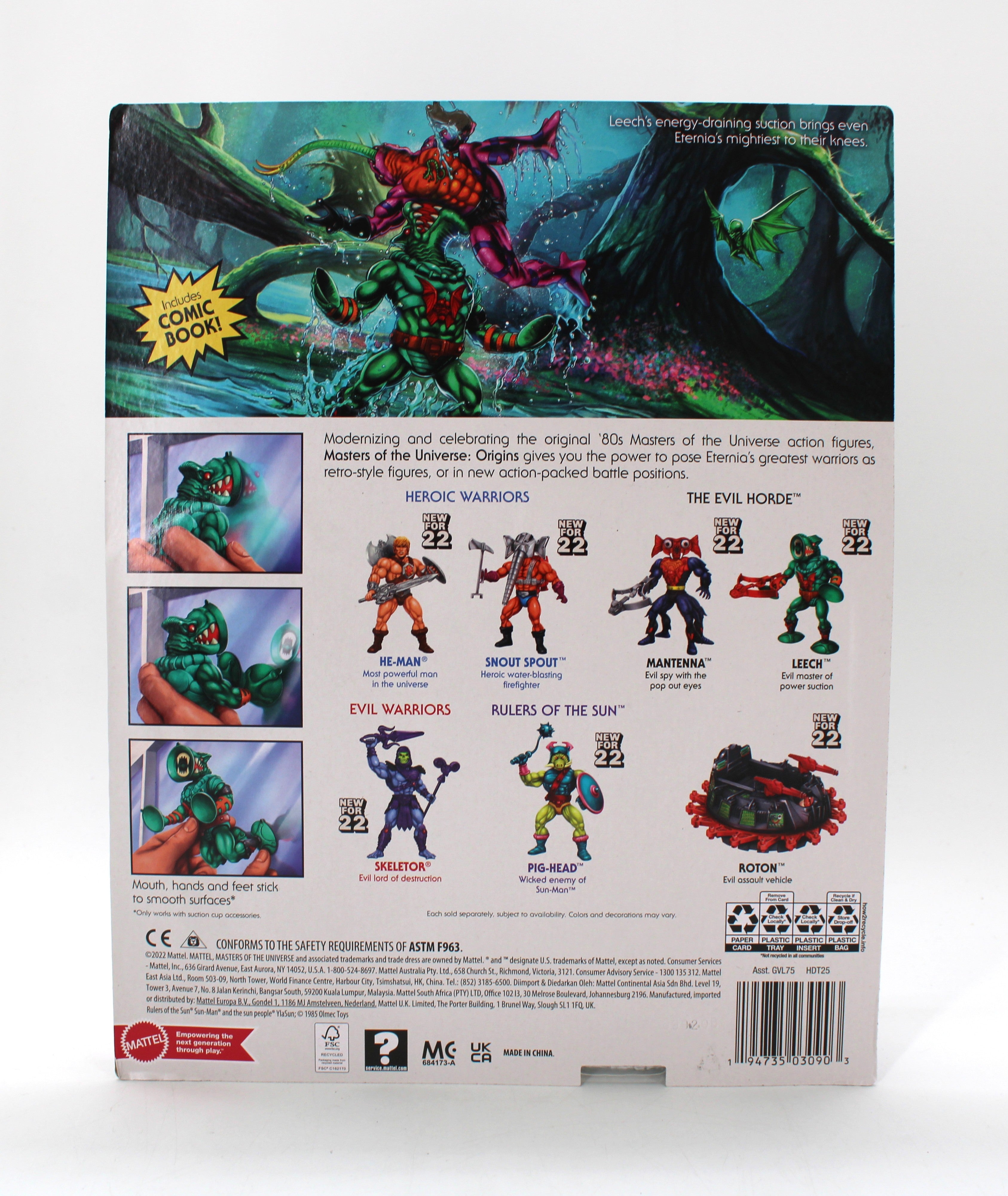 Mattel Masters of the Universe Origins Leech Action Figure (2022) - view 2