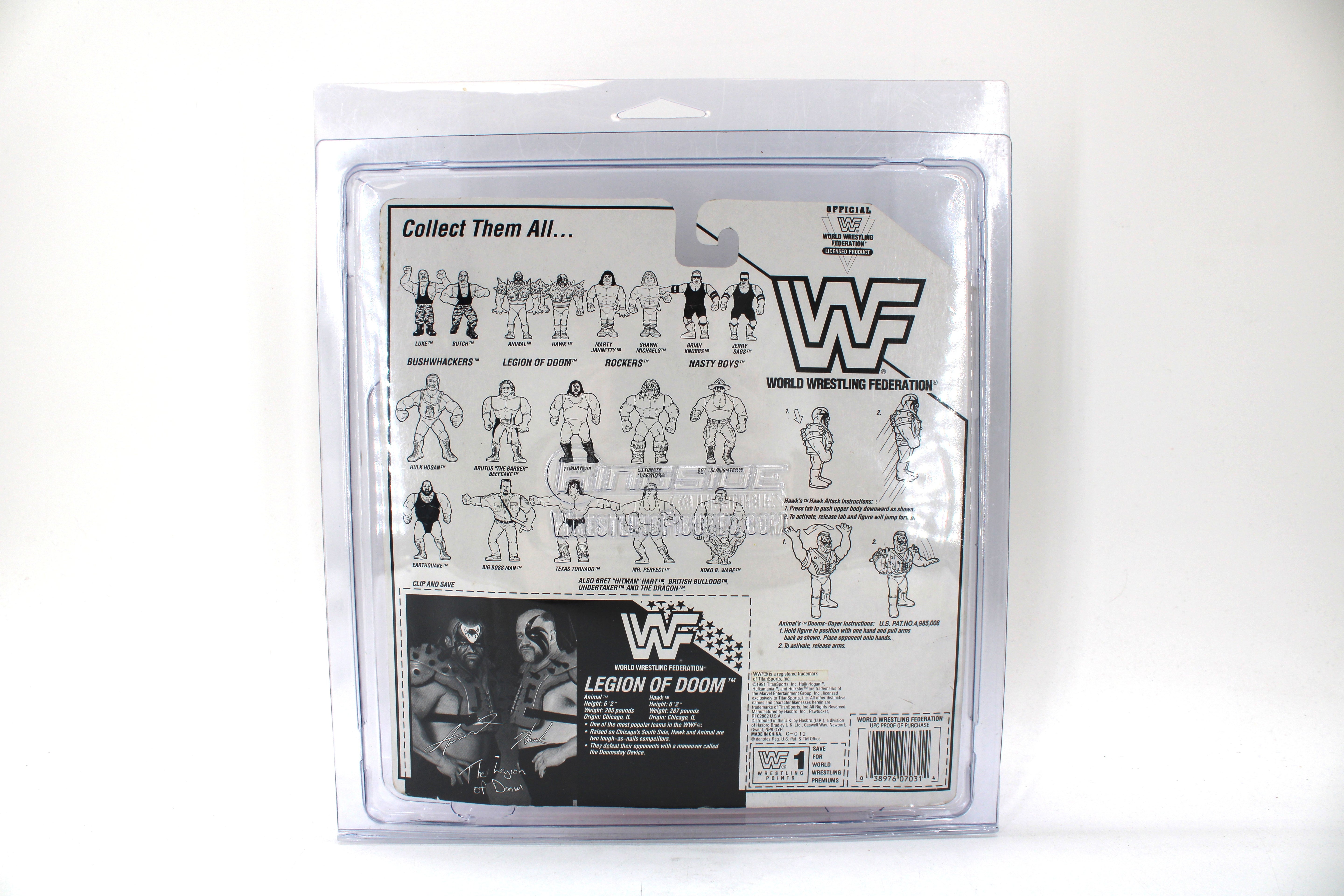 WWF Legion of Doom Animal & Hawk Action Figures (1991 Hasbro) - view 7