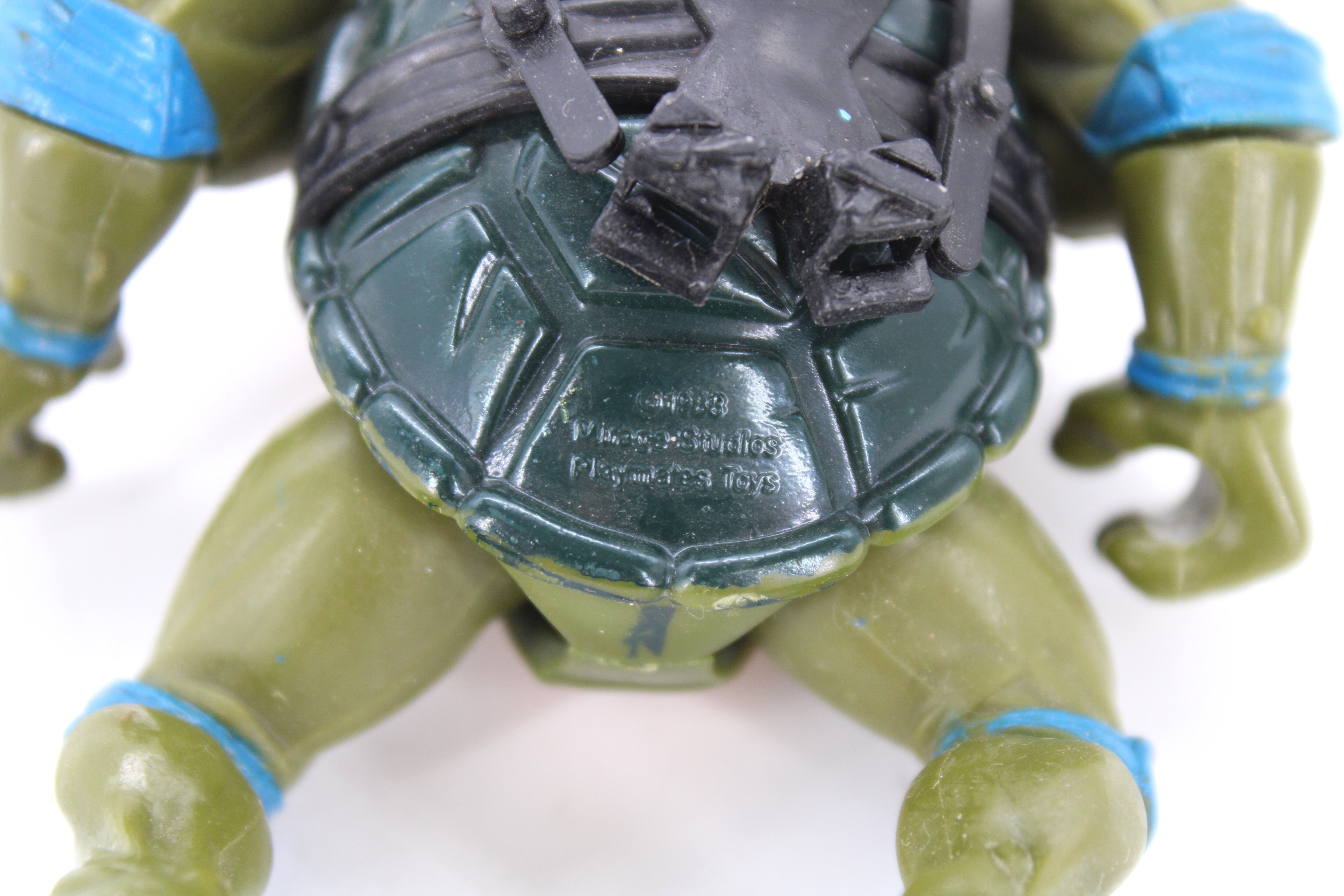 TMNT Leonardo Hard Head Action Figure (1988 Playmates Toys) - view 5